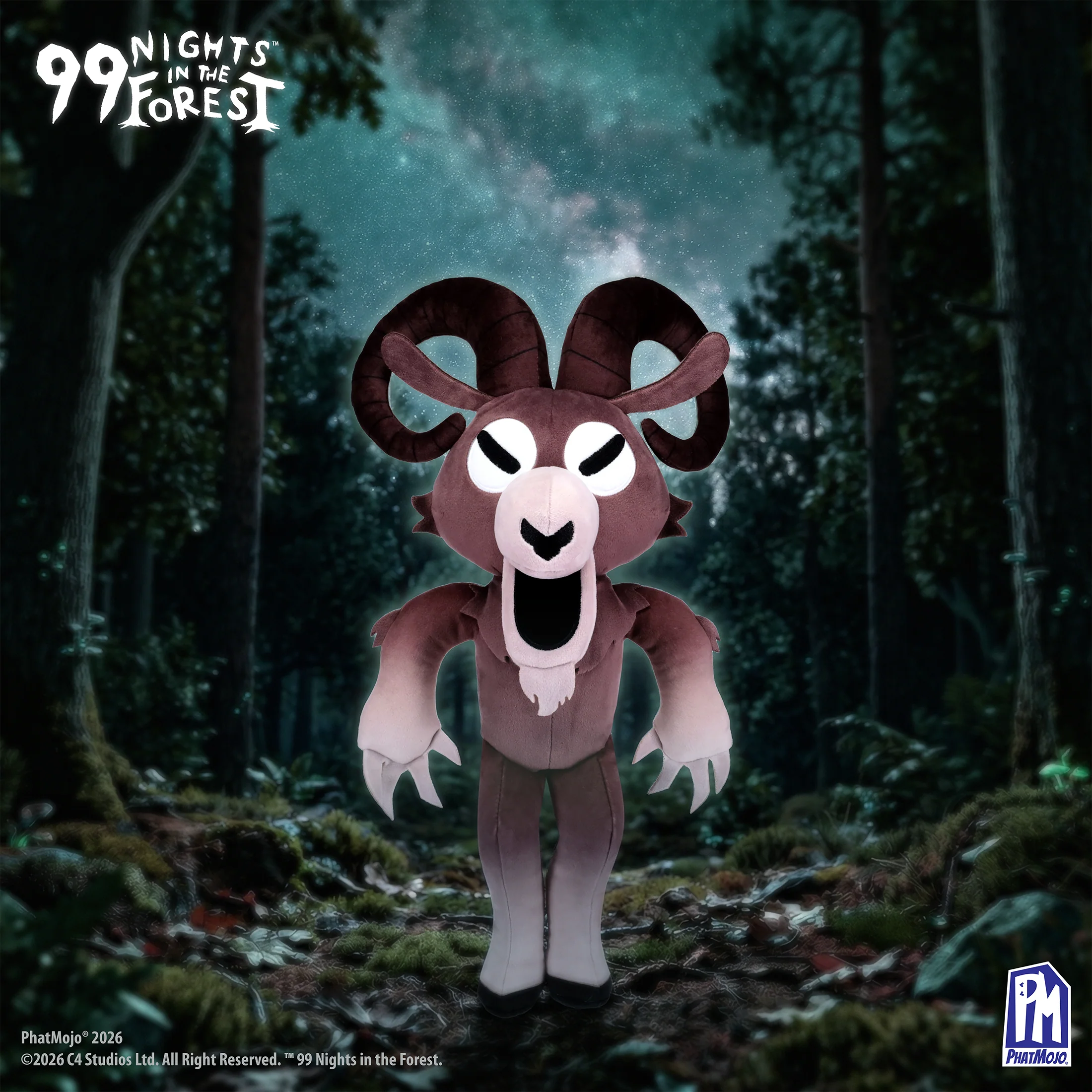 99 Nights in the Forest - 15.5” Deluxe Plush - The Ram - Redeemable on Roblox - Officially Licensed Plush Toy by PhatMojo - Image 4