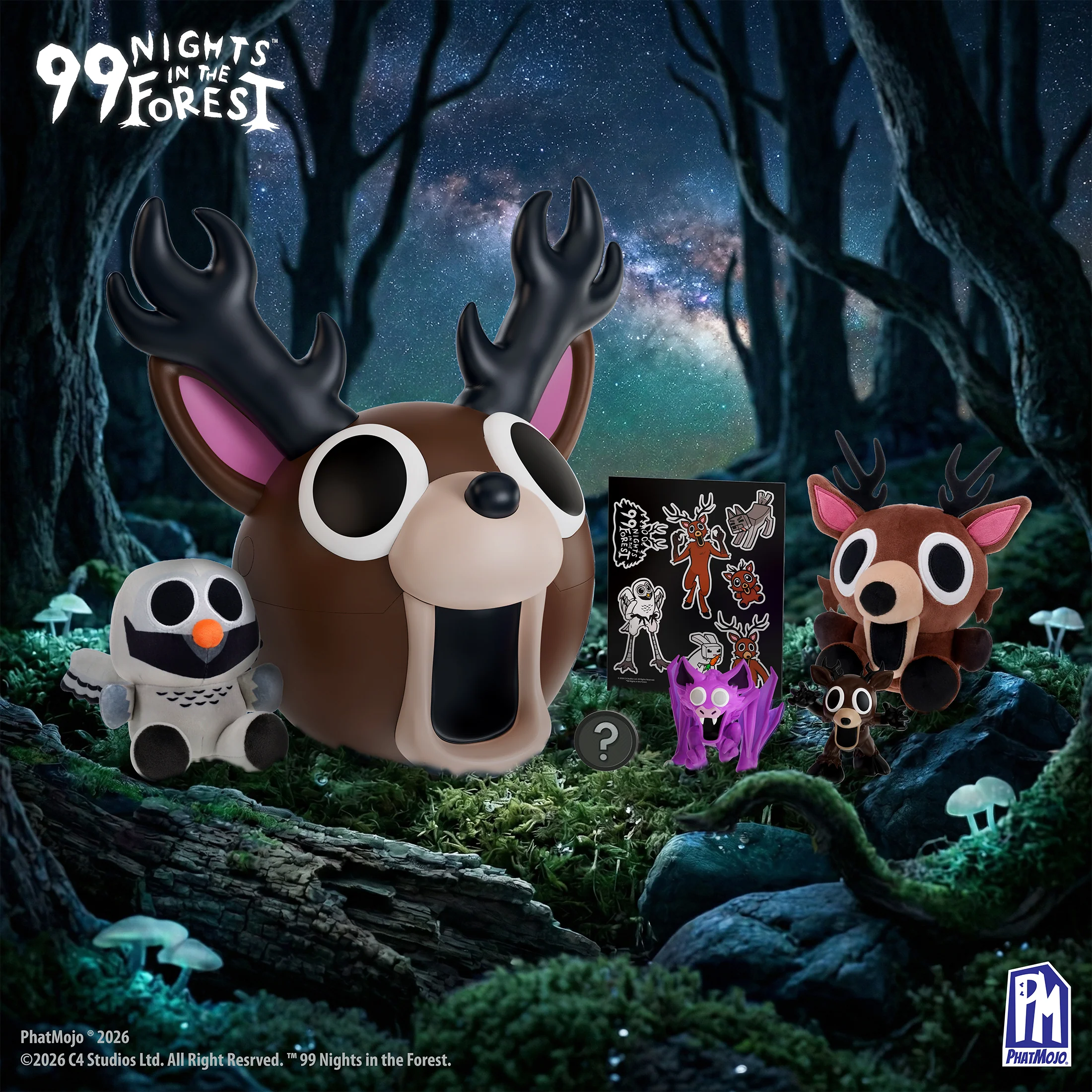99 Nights in the Forest – Deer Collector Bundle (Series 1) – Storage Case, Plush, Minifigures, Stickers + Premium DLC – Officially Licensed by PhatMojo - Image 3