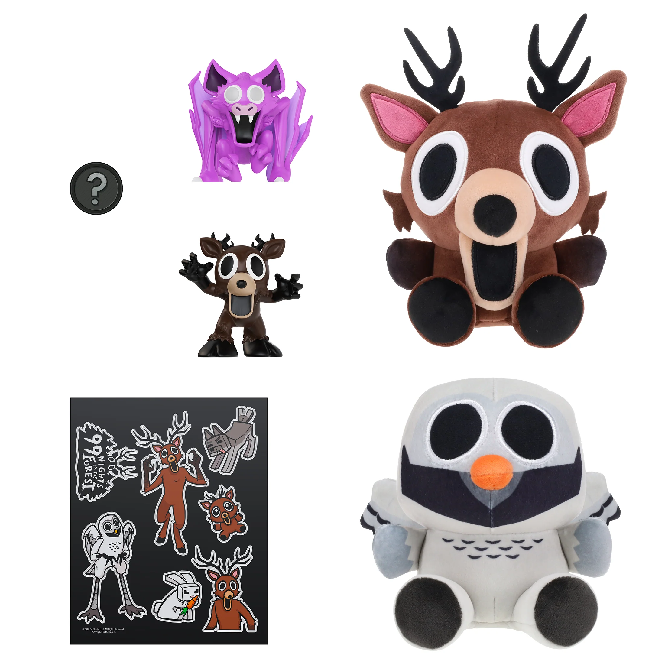 99 Nights in the Forest – Deer Collector Bundle (Series 1) – Storage Case, Plush, Minifigures, Stickers + Premium DLC – Officially Licensed by PhatMojo - Image 4