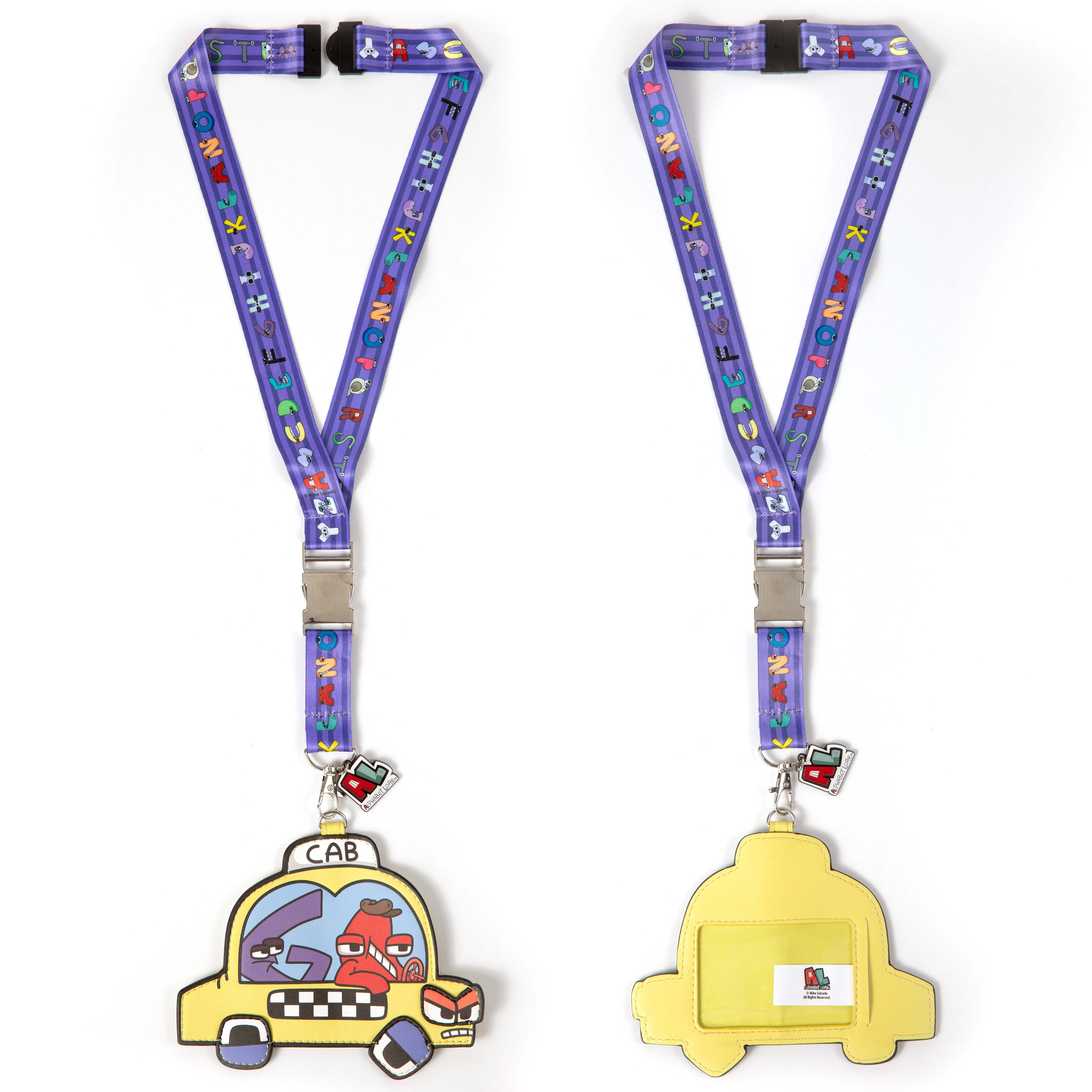 ALPHABET LORE – Cab Lanyard w/ Metallic Charm | Student ID Badge Holder w/ PVC Window | Back-to-School Accessory | School Supplies | Officially Licensed - Image 3
