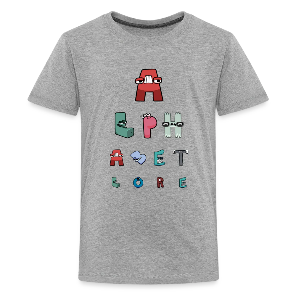ALPHABET LORE - Eye Chart T-Shirt (Youth) - Image 4