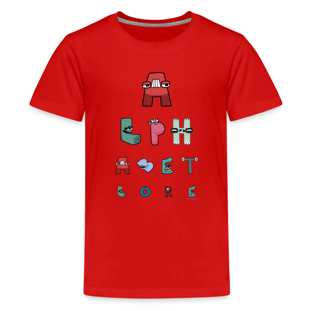 ALPHABET LORE - Eye Chart T-Shirt (Youth) - Image 6