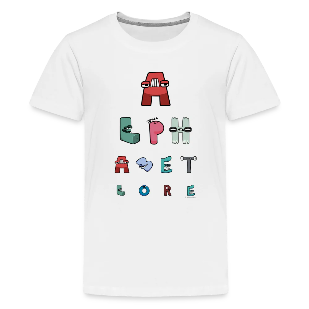 ALPHABET LORE - Eye Chart T-Shirt (Youth) - Image 7