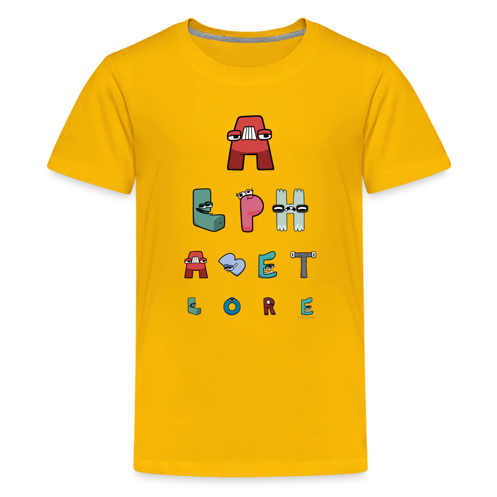 ALPHABET LORE - Eye Chart T-Shirt (Youth) - Image 8