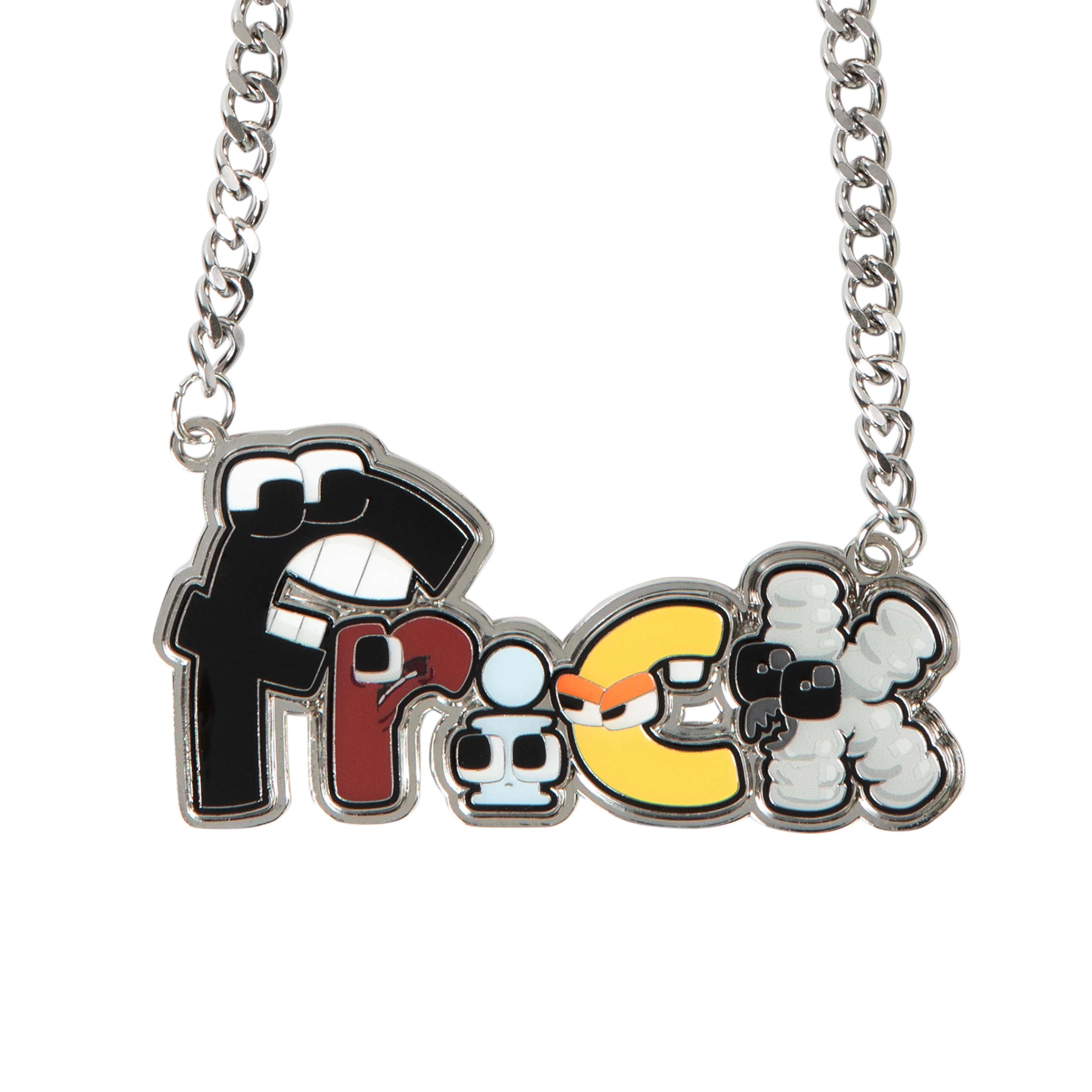 ALPHABET LORE – Frick Charm Necklace | Metallic Charm w/ 16" Chain & Extender | Collectible Accessory | Perfect for Guys & Girls | Officially Licensed - Image 3