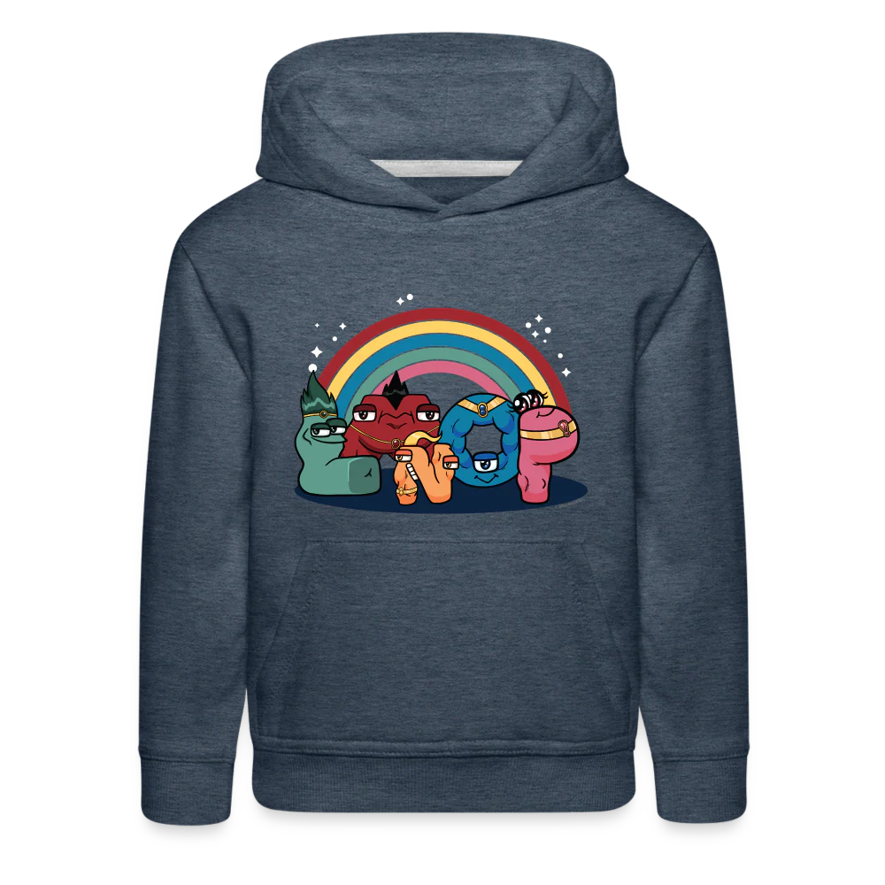 ALPHABET LORE - LMNOP Rainbow Hoodie (Youth) - Image 4