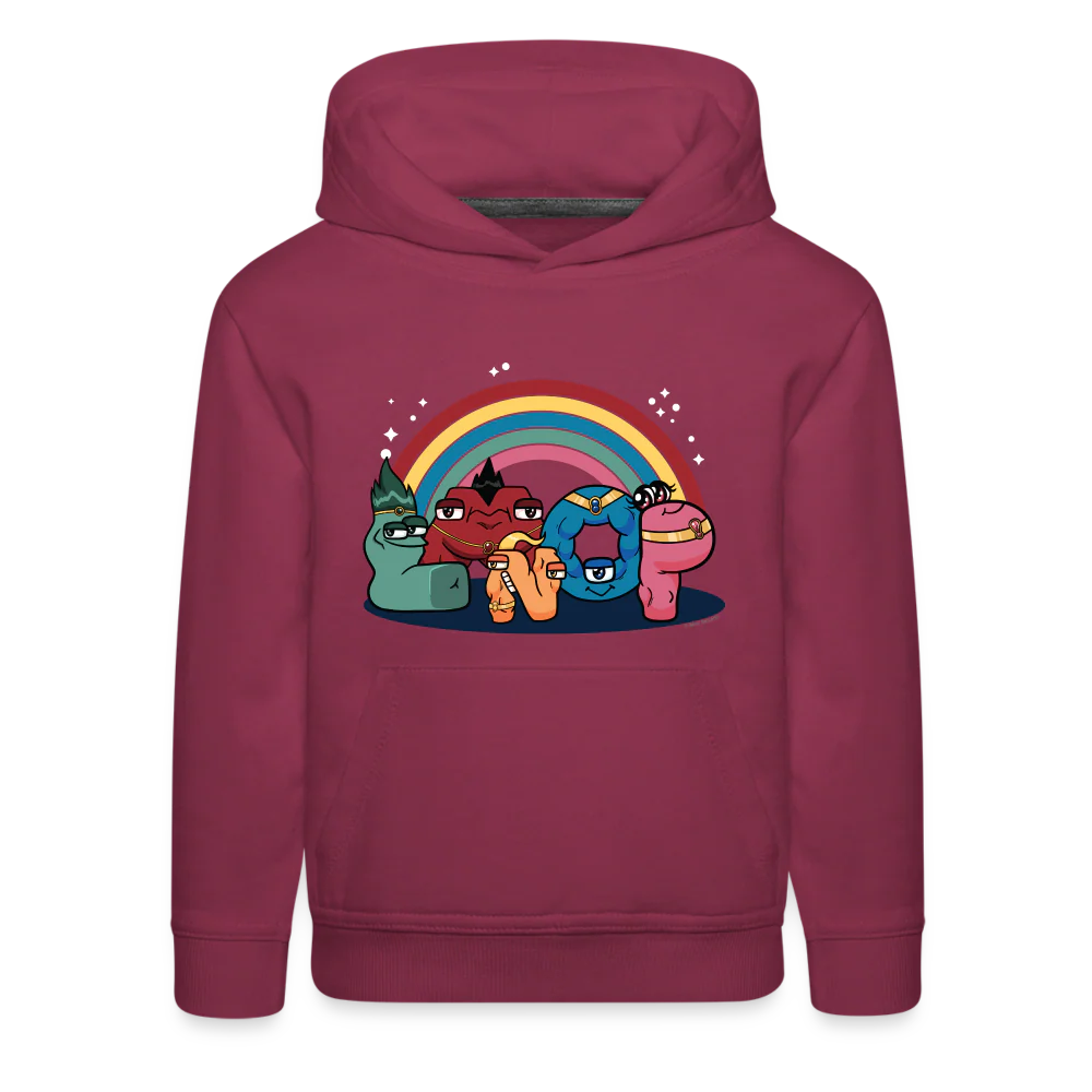 ALPHABET LORE - LMNOP Rainbow Hoodie (Youth) - Image 7