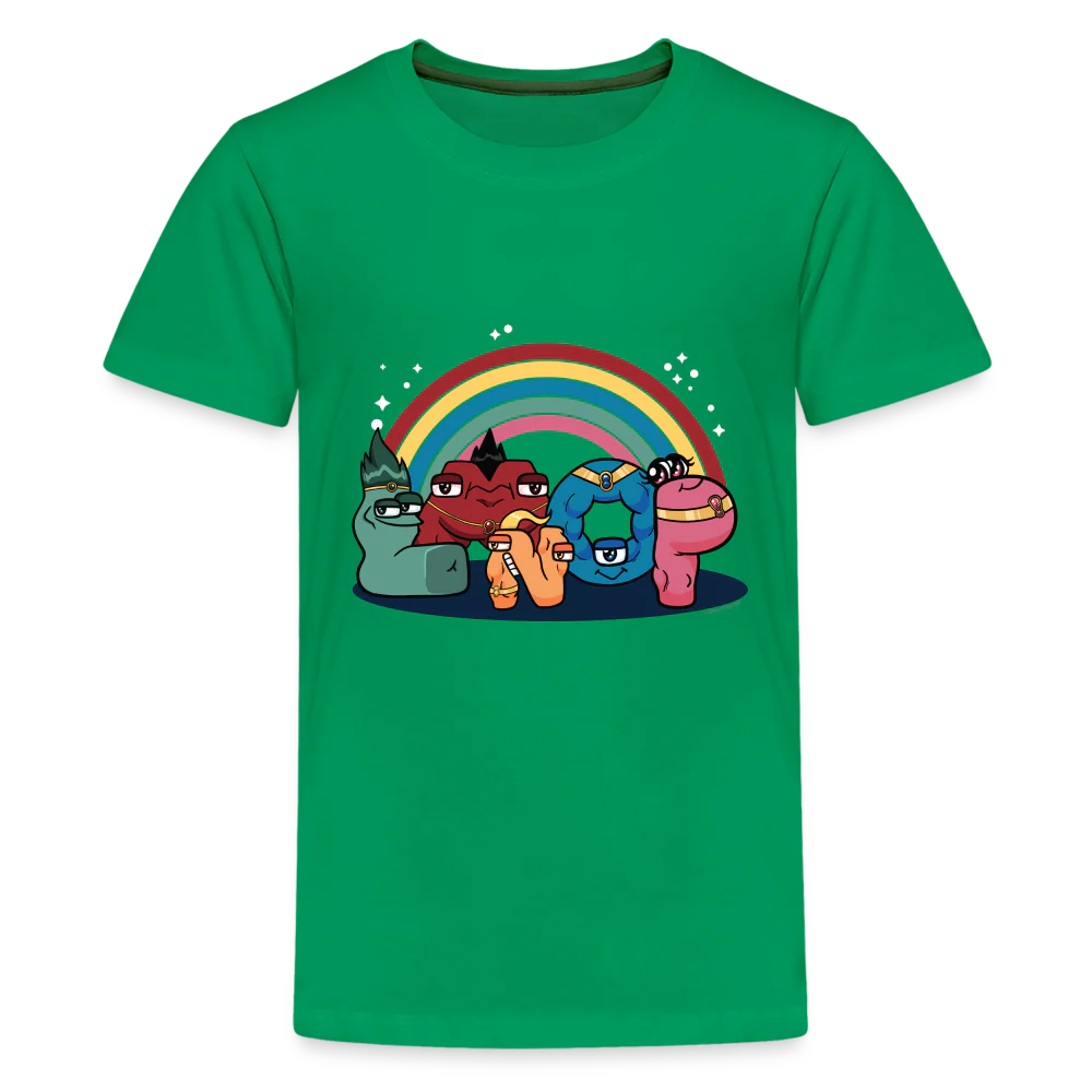 ALPHABET LORE - LMNOP Rainbow T-Shirt (Youth) - Image 3