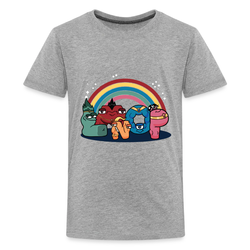 ALPHABET LORE - LMNOP Rainbow T-Shirt (Youth) - Image 4