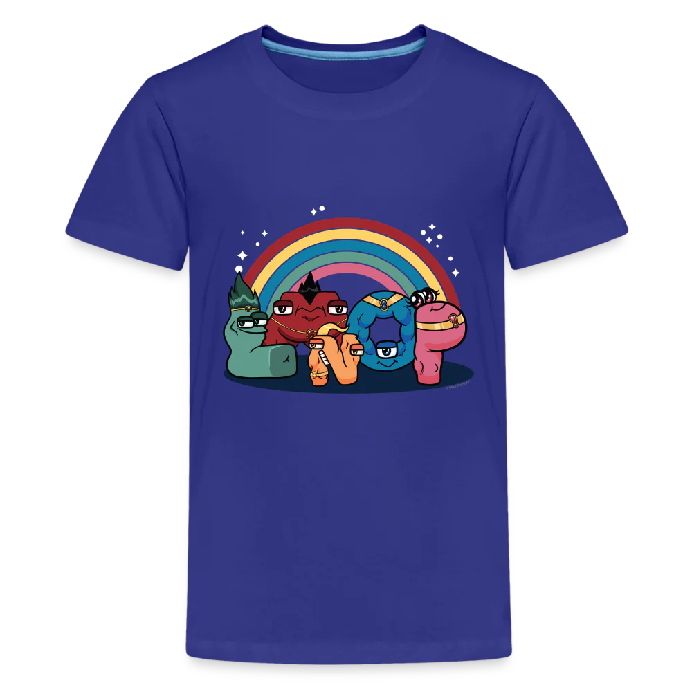 ALPHABET LORE - LMNOP Rainbow T-Shirt (Youth) - Image 5