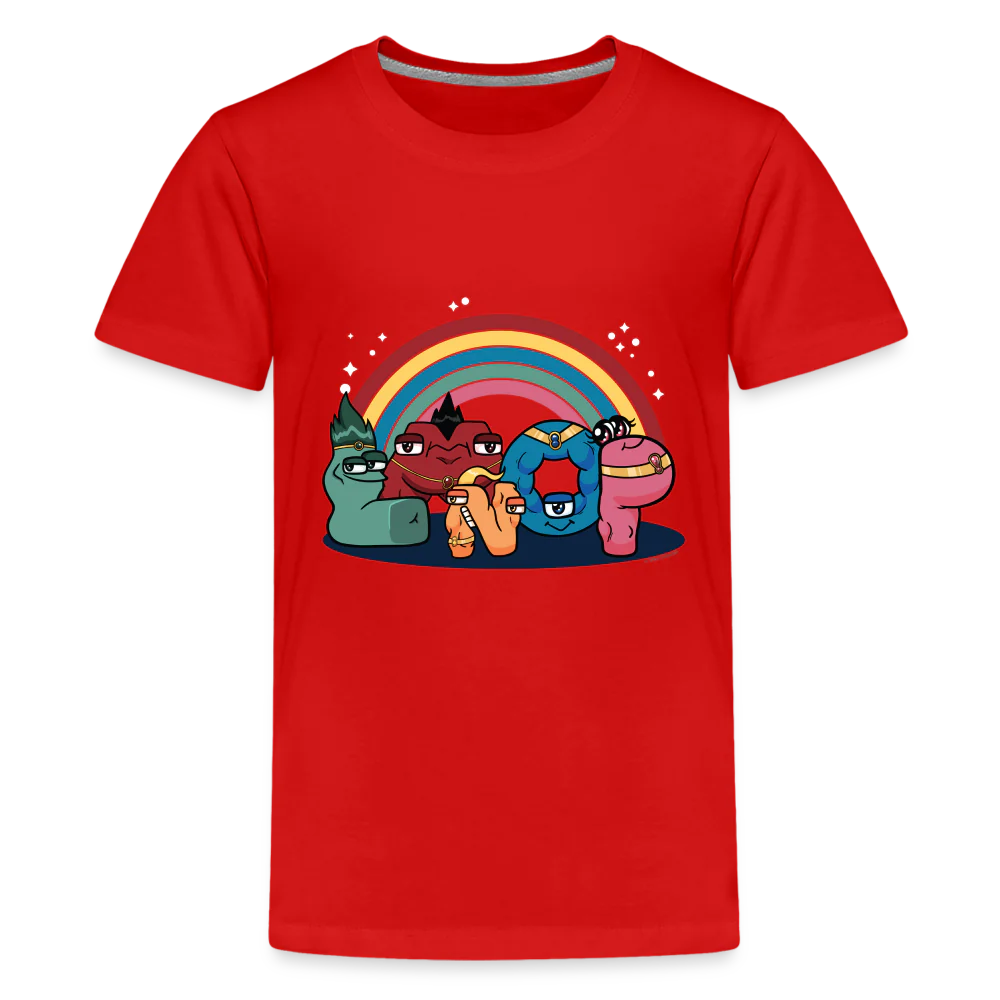 ALPHABET LORE - LMNOP Rainbow T-Shirt (Youth) - Image 6