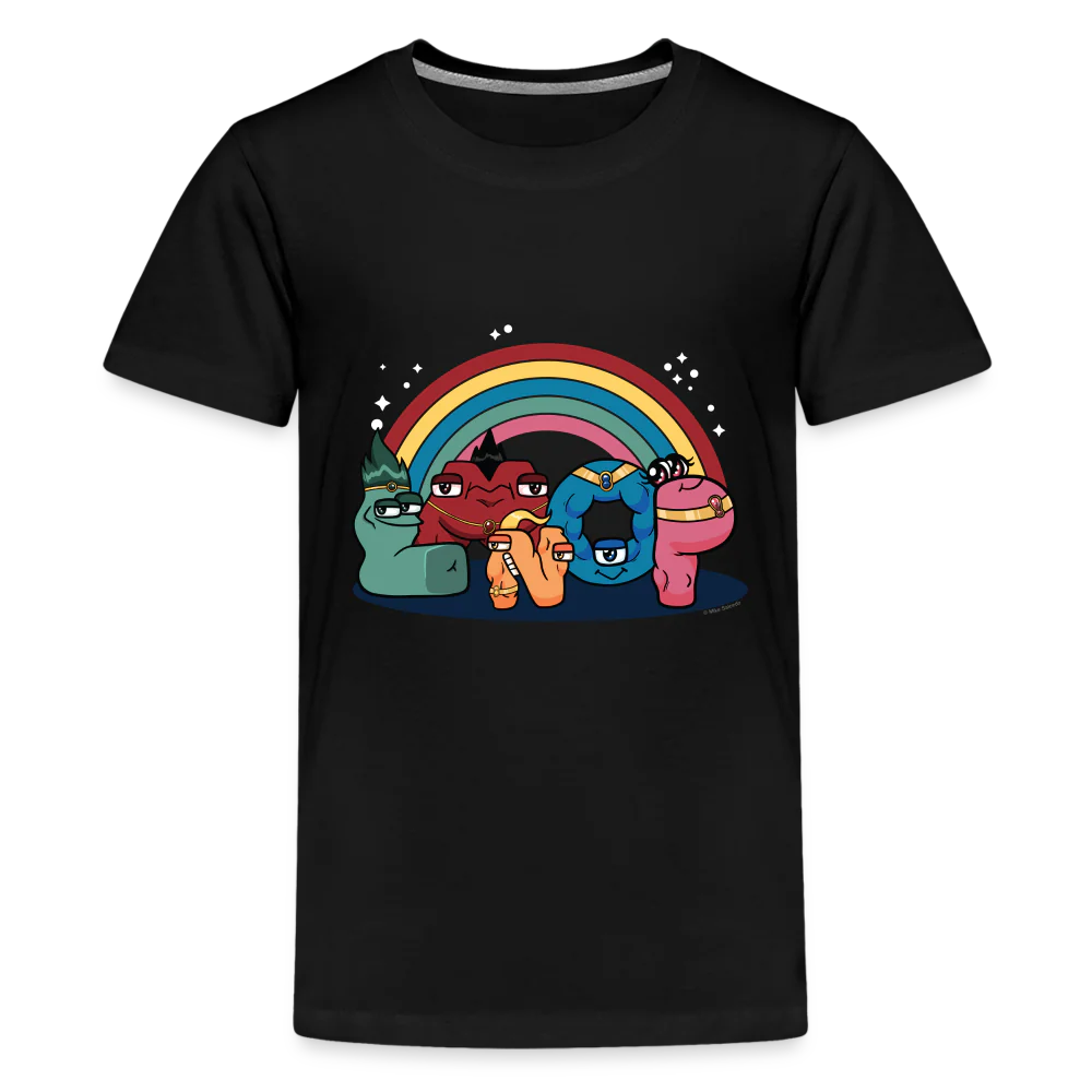 ALPHABET LORE - LMNOP Rainbow T-Shirt (Youth) - Image 7