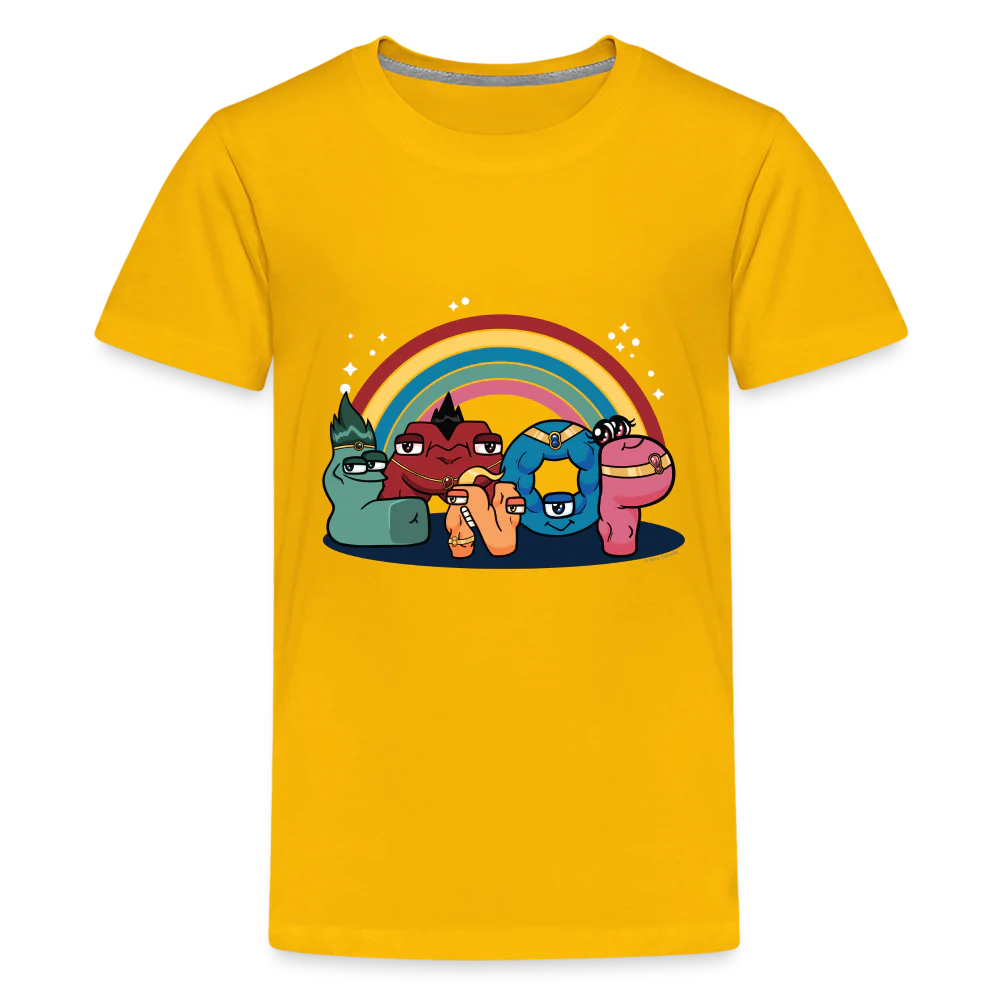 ALPHABET LORE - LMNOP Rainbow T-Shirt (Youth) - Image 8