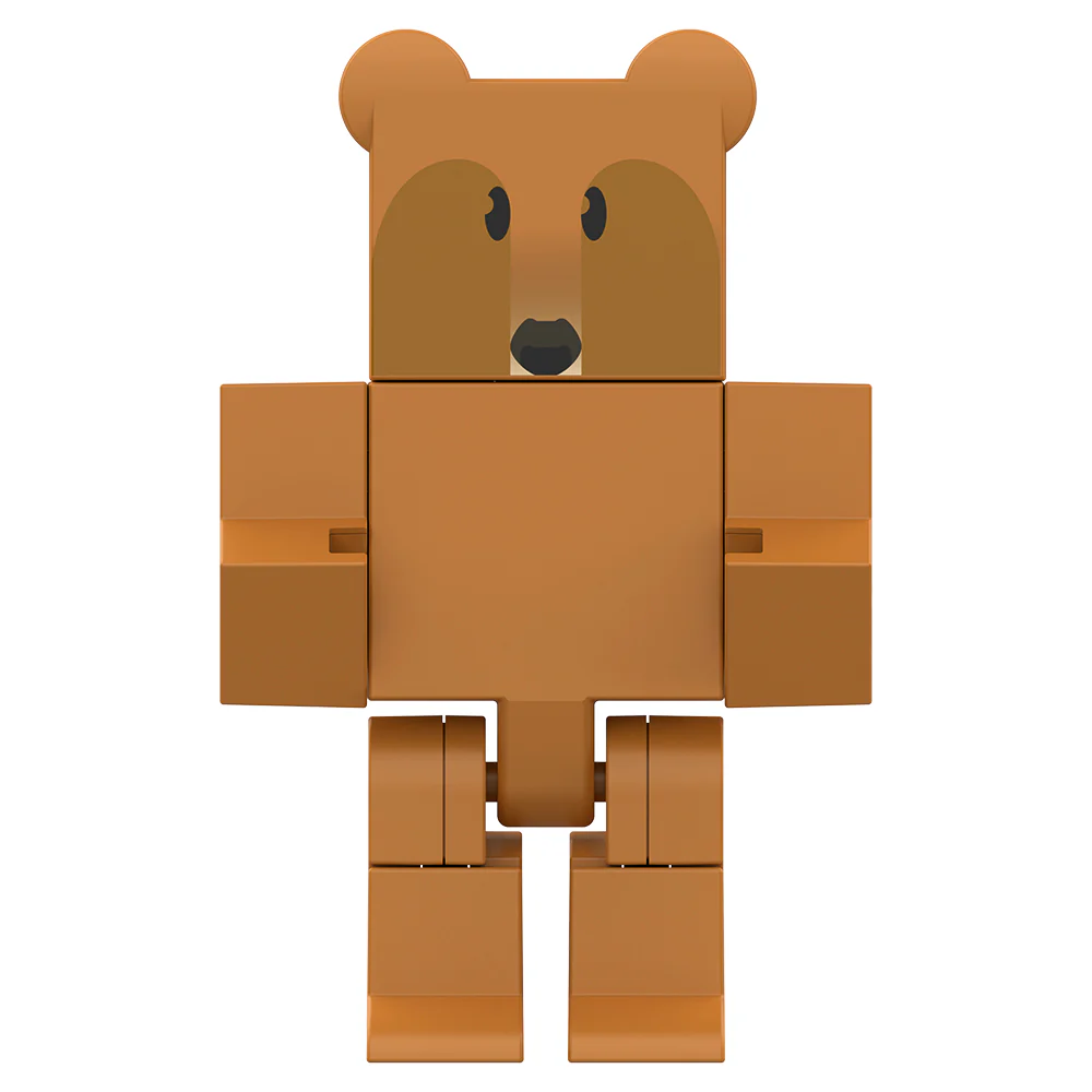BEE SWARM - Brown Bear Action Figure Pack w/ Mystery Bee & Honeycomb Case (5” Articulated Figure & Bonus Items, Series 1) - Image 3