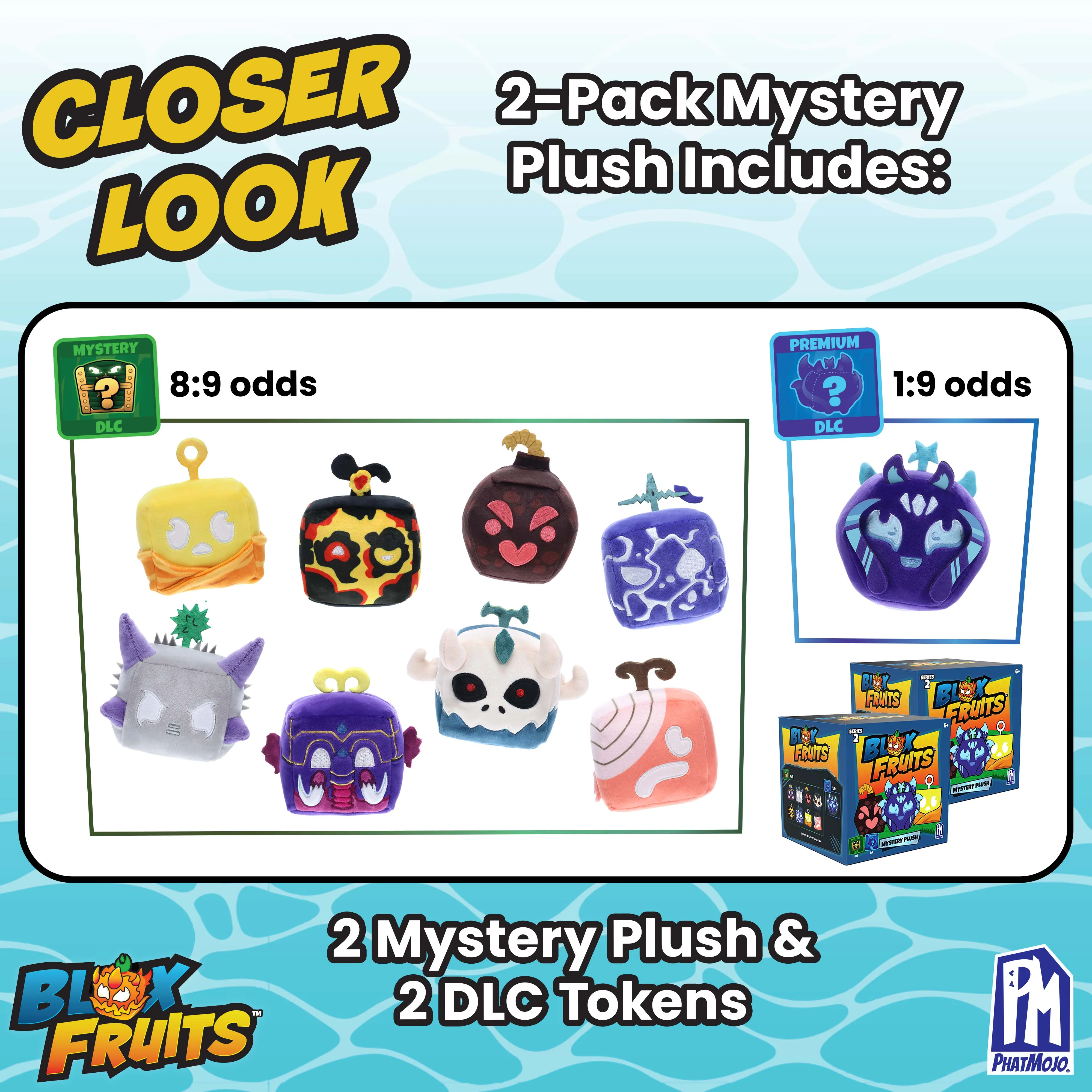 BLOX FRUITS - Collectible Mystery Plush 2-Pack (4" Tall, Series 2) - Image 3