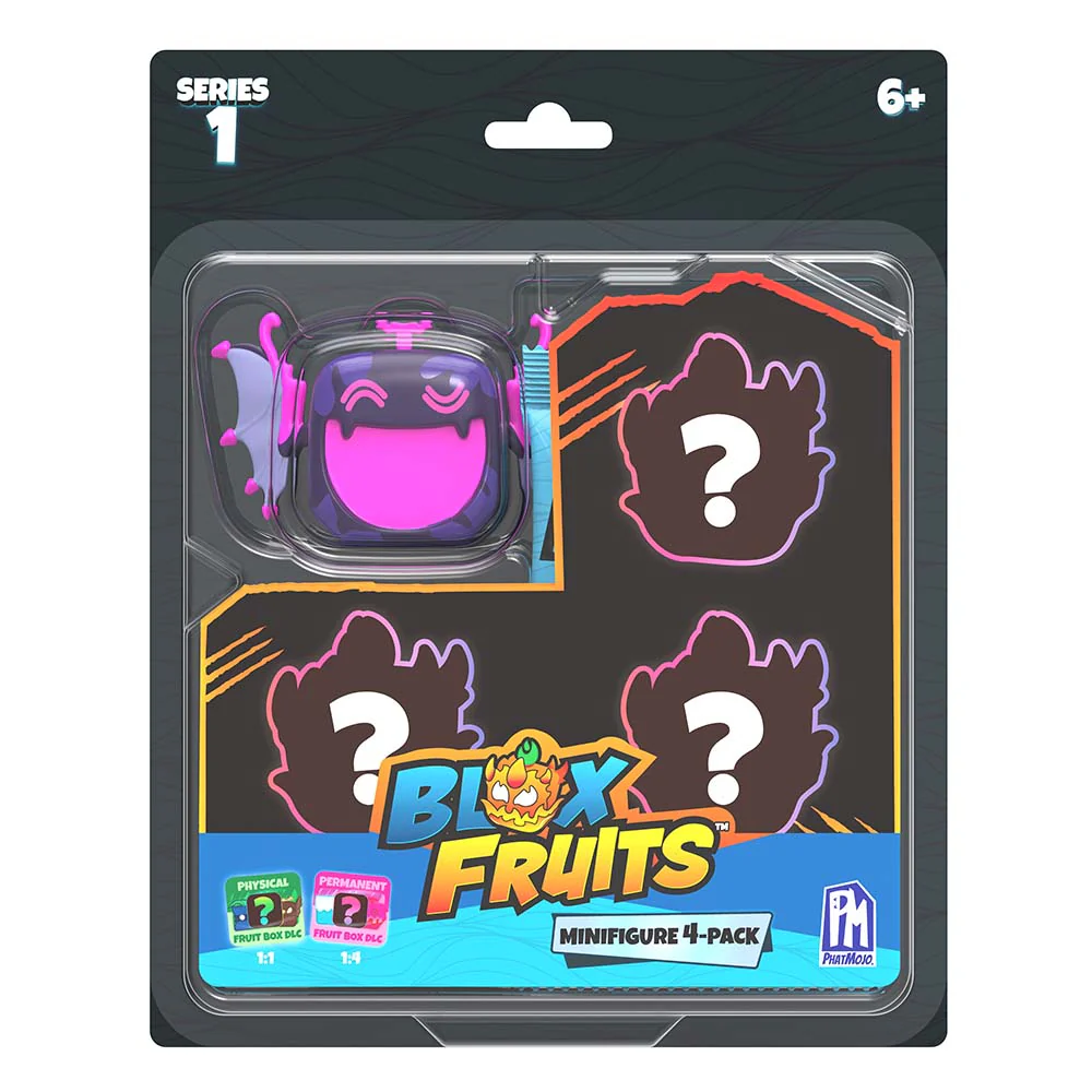 BLOX FRUITS - Mystery Fruit Minifigure 4-Pack (1.5" Tall, Series 1) [Includes DLC] - Image 4