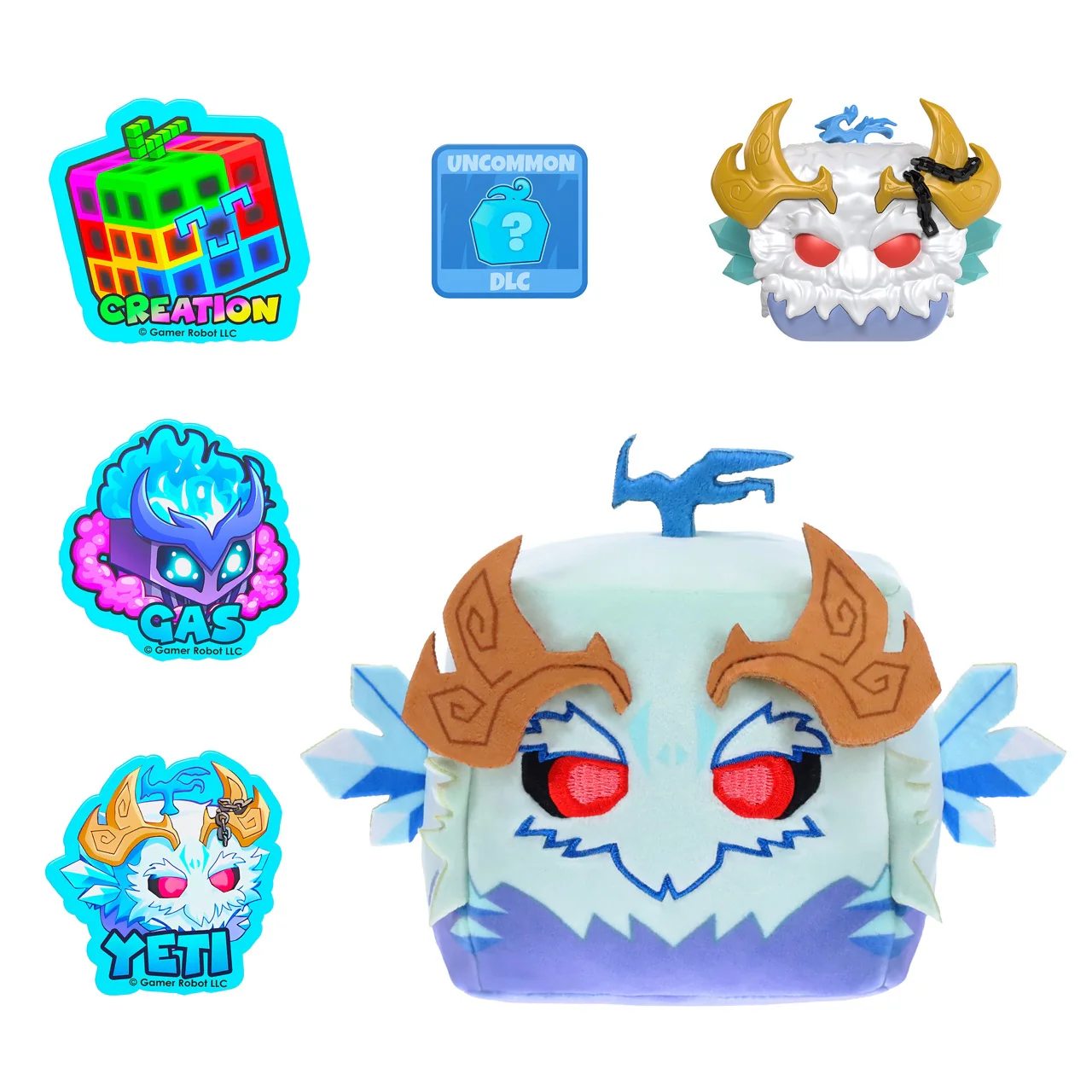 Blox Fruits — Yeti Mini Blind Box Bundle — Series 3 — Mystery Plush Toy, Minifigure, Collectible Stickers — Includes DLC Code — Officially Licensed Collector Set by PhatMojo - Image 2