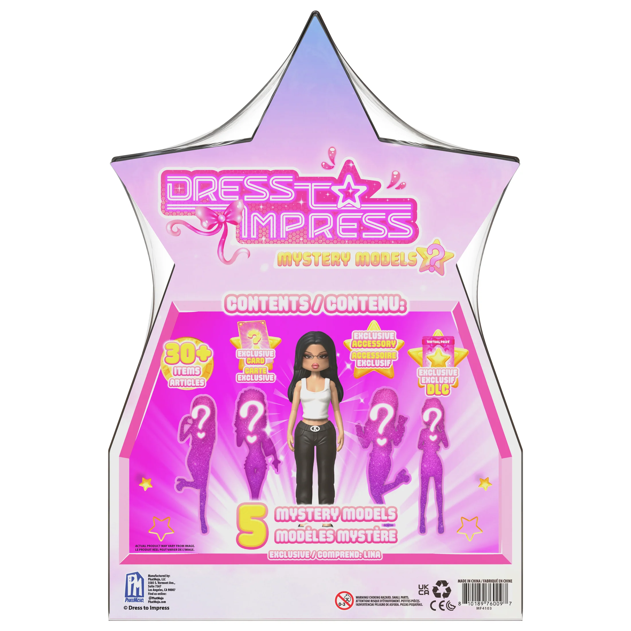Dress To Impress — Mystery Models — Superstar 5-pack —Series 1 — Star Storage Case —Small Dolls — Blind Box Collectible Set — Includes DLC Code — Officially Licensed Toys by PhatMojo - Image 3