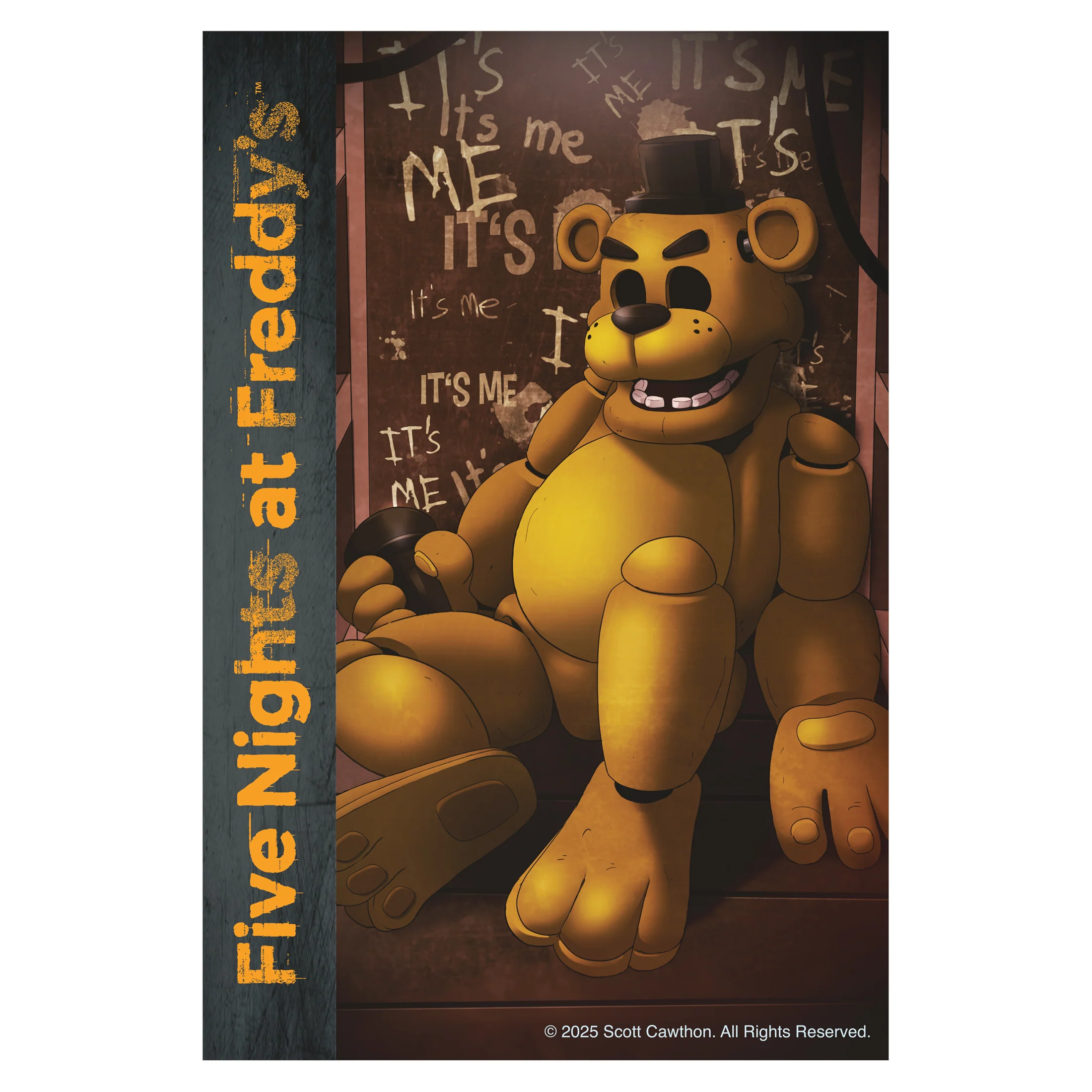 Five Nights at Freddy’s (FNAF) - Golden Animatronic Freddy Storage Case Bundle - Series 2 - LED Lights, Sounds - Plush Toys, Exclusive Microfigures, Collectible Cards, Sticker Sheet, Postcard - Officially Licensed Collector Set by PhatMojo - Image 6