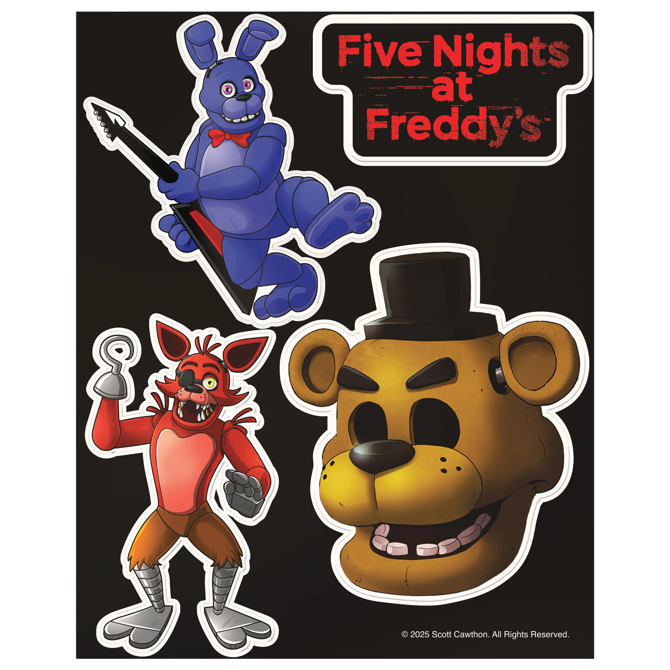 Five Nights at Freddy’s (FNAF) - Golden Animatronic Freddy Storage Case Bundle - Series 2 - LED Lights, Sounds - Plush Toys, Exclusive Microfigures, Collectible Cards, Sticker Sheet, Postcard - Officially Licensed Collector Set by PhatMojo - Image 7