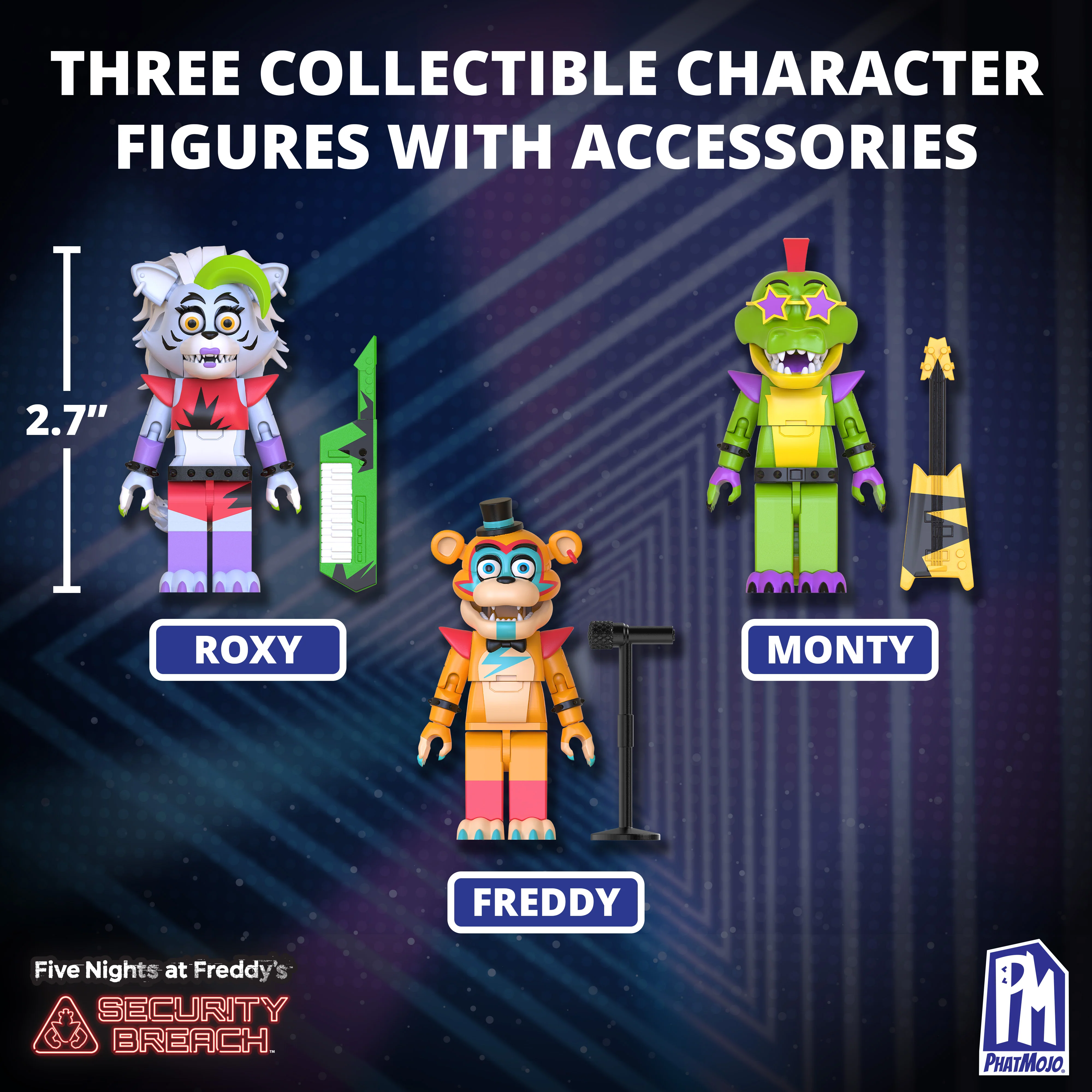 FIVE NIGHTS AT FREDDY’S - Phat$tacks Mega Pizzaplex Deluxe Buildable Playset (454 pieces, Series 1) - Image 3