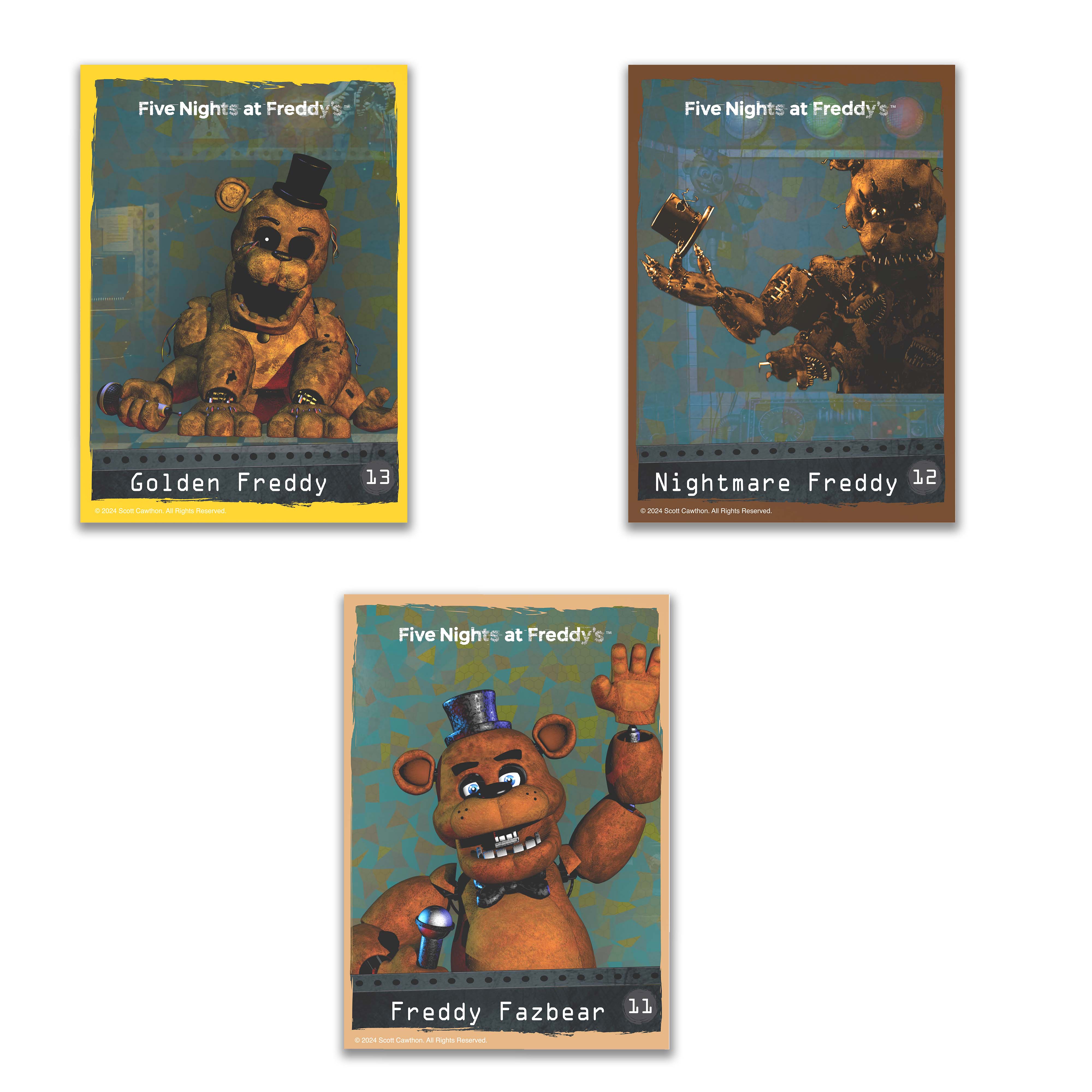 FIVE NIGHTS AT FREDDY'S - Freddy Fazbear Animatronic Bundle (11 Items, Blinking Eyes w/ Lights & Sounds) - Image 6