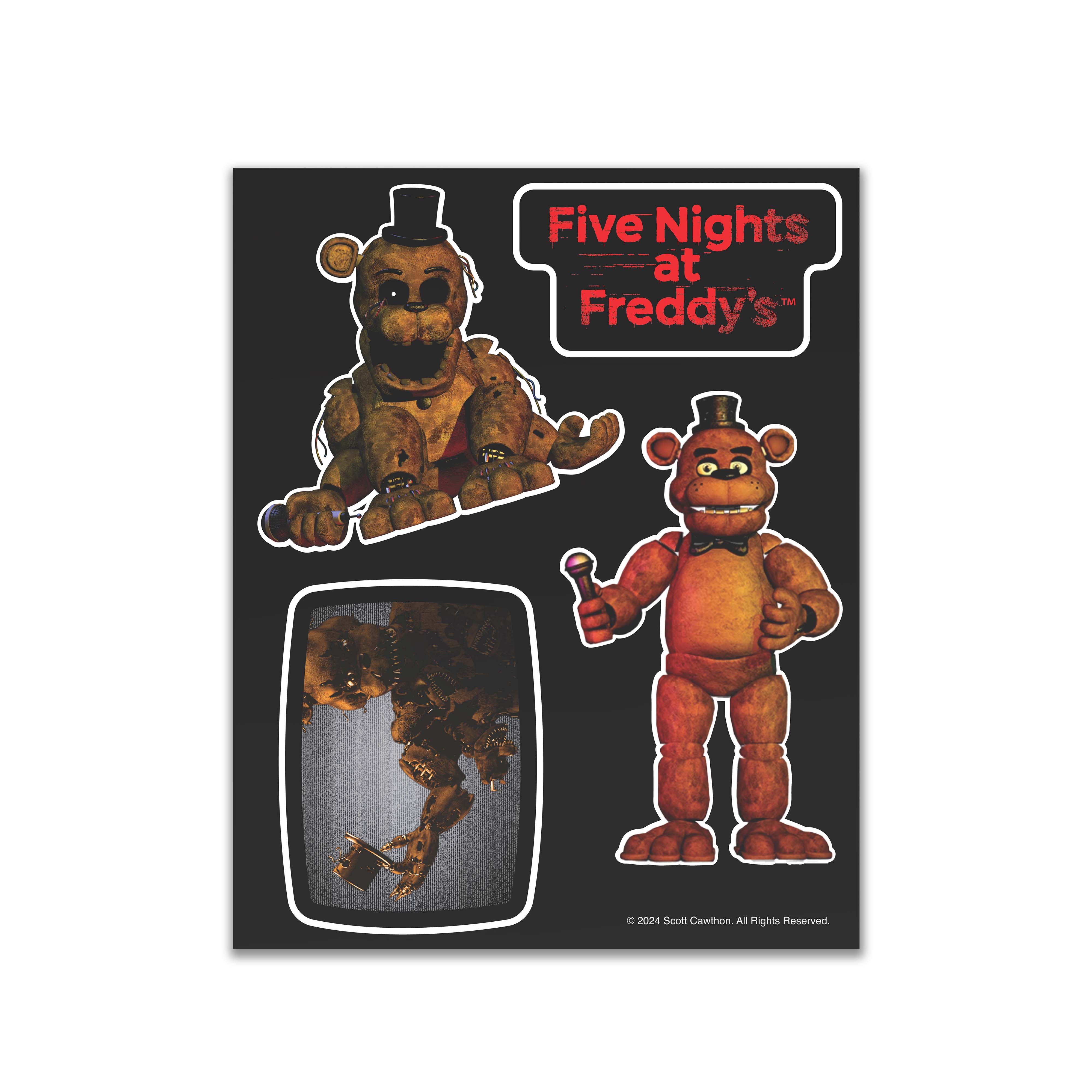 FIVE NIGHTS AT FREDDY'S - Freddy Fazbear Animatronic Bundle (11 Items, Blinking Eyes w/ Lights & Sounds) - Image 7