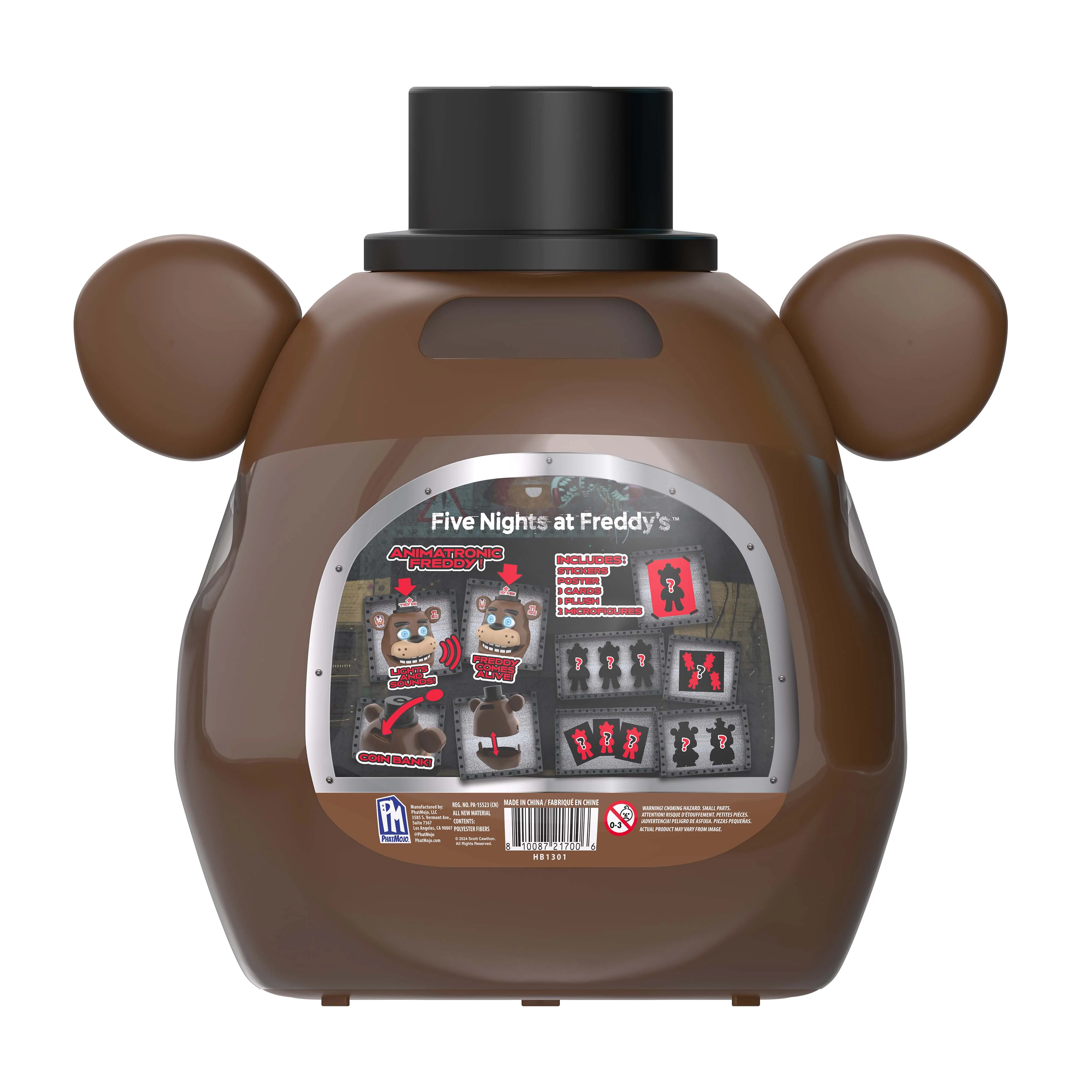 FIVE NIGHTS AT FREDDY'S - Freddy Fazbear Animatronic Bundle (11 Items, Blinking Eyes w/ Lights & Sounds) - Image 8