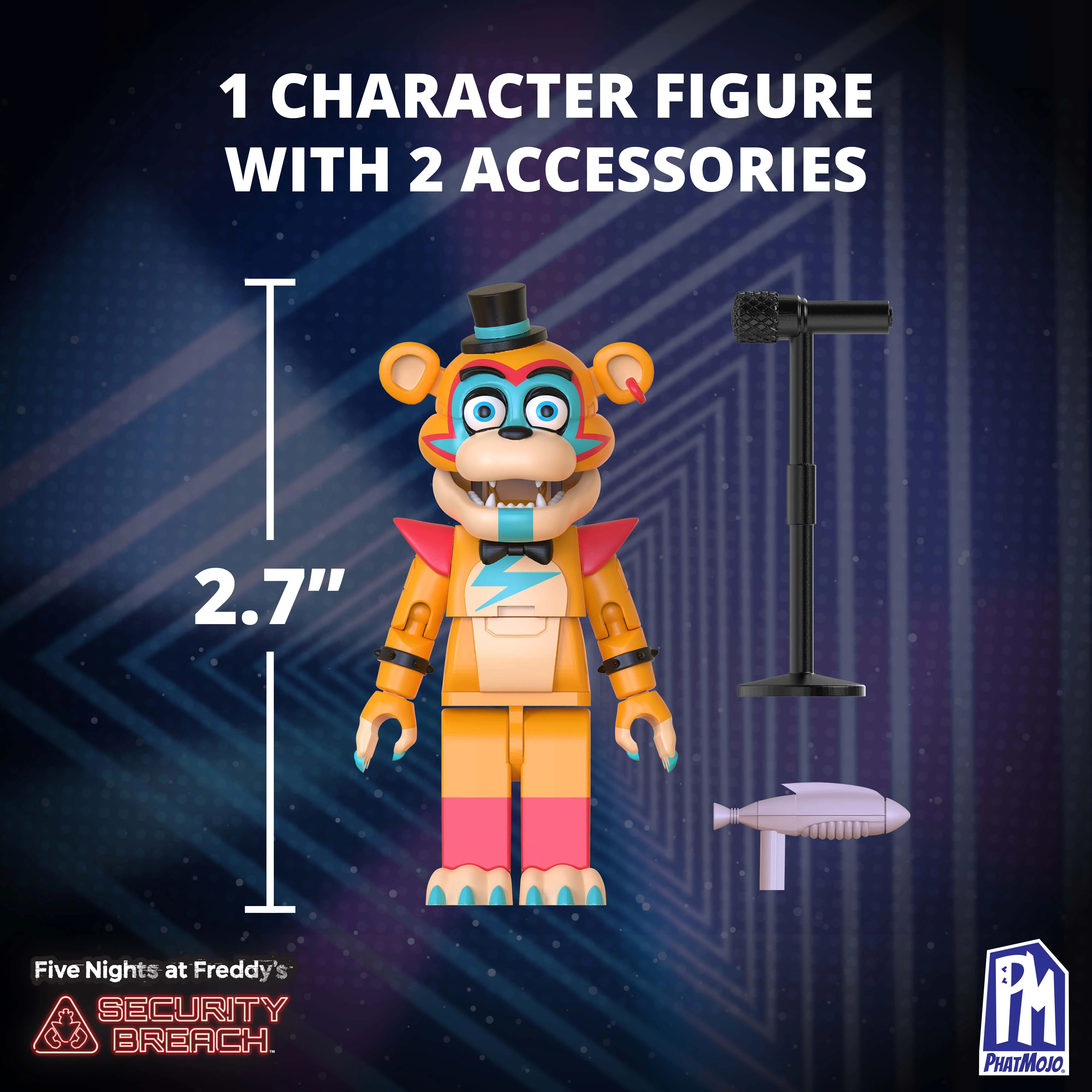 FIVE NIGHTS AT FREDDY'S - Phat$tacks Freddy's Charging Station Playset (123 pieces, Series 1) - Image 3