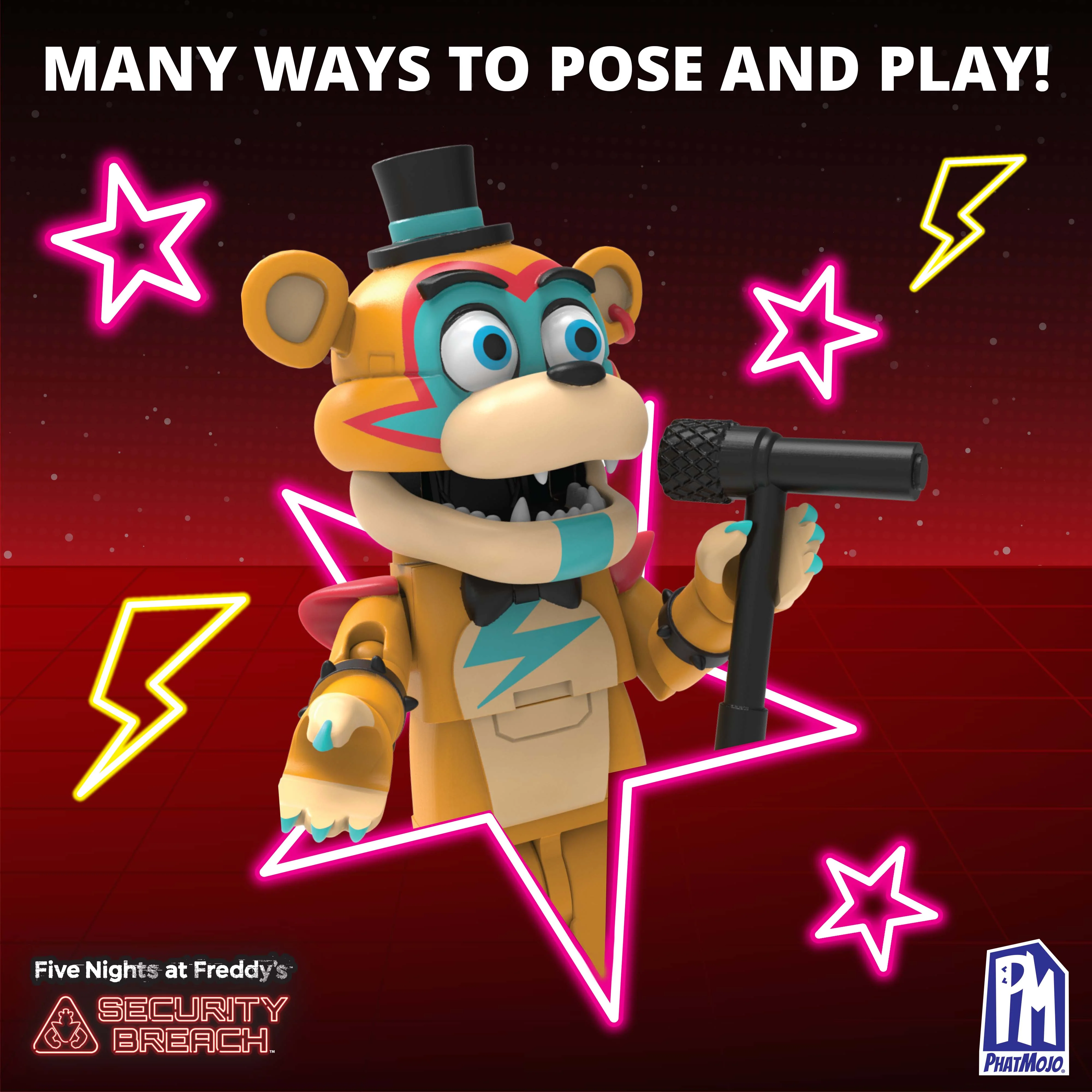 FIVE NIGHTS AT FREDDY'S - Phat$tacks Freddy's Charging Station Playset (123 pieces, Series 1) - Image 4