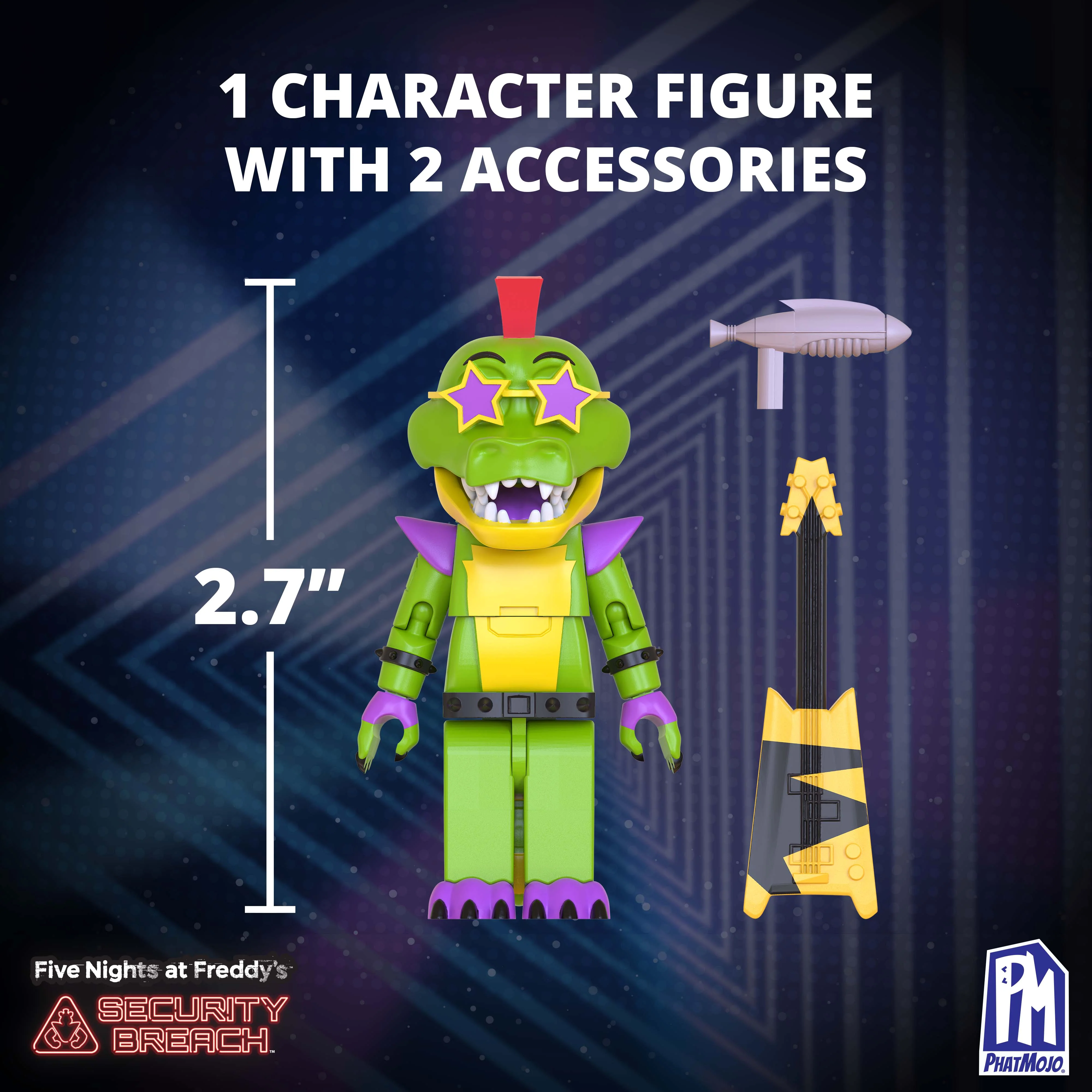 FIVE NIGHTS AT FREDDY'S - Phat$tacks Monty's Charging Station Playset (123 pieces, Series 1) - Image 3