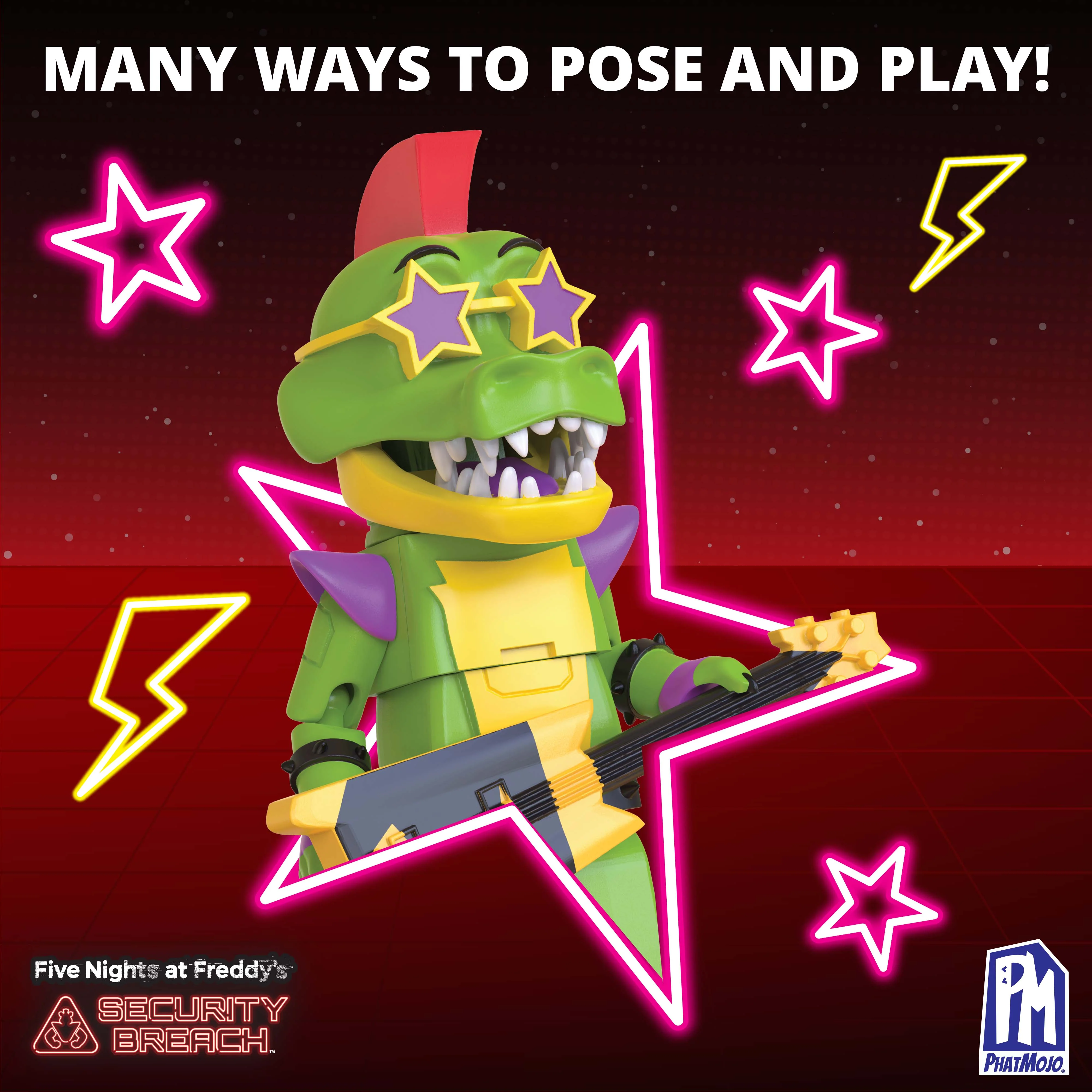 FIVE NIGHTS AT FREDDY'S - Phat$tacks Monty's Charging Station Playset (123 pieces, Series 1) - Image 4