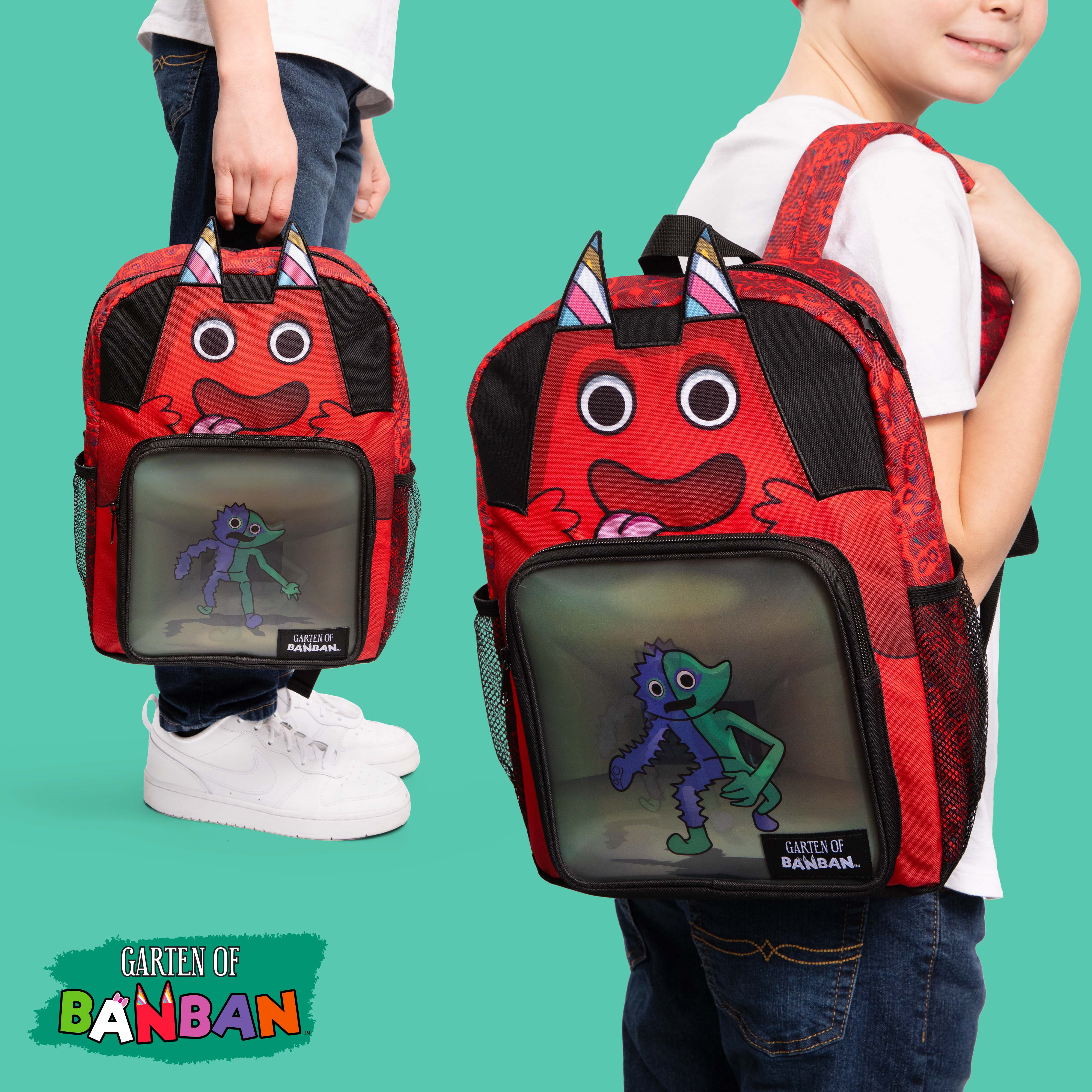 GARTEN OF BANBAN – Banban Backpack w/ Lenticular Pocket | 16" Tall Bag w/ Tablet Sleeve & Drink Pouch | Back-to-School Accessory | School Supplies | Officially Licensed - Image 4