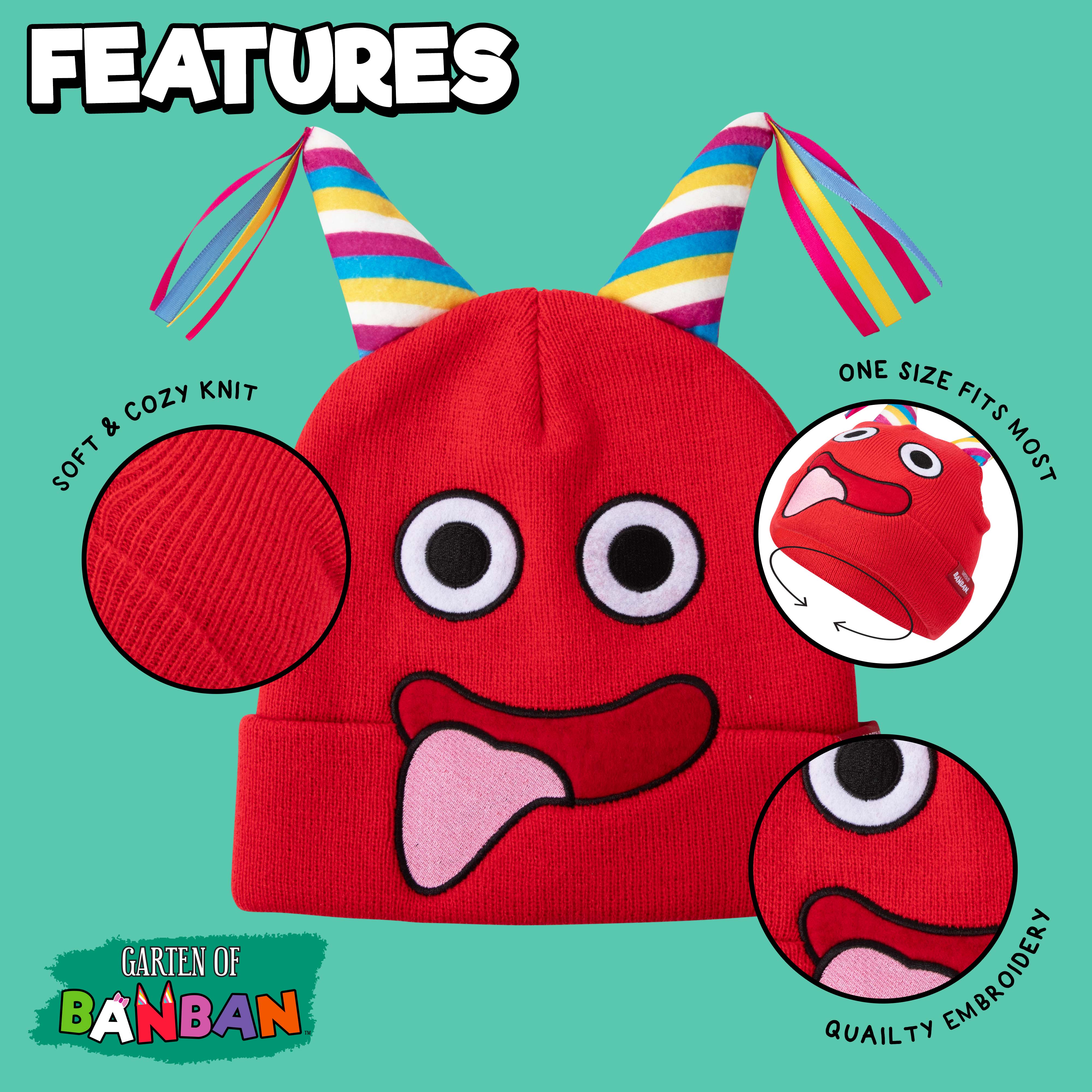 GARTEN OF BANBAN - Banban Face 3D Knit Beanie (Unisex) - Image 3