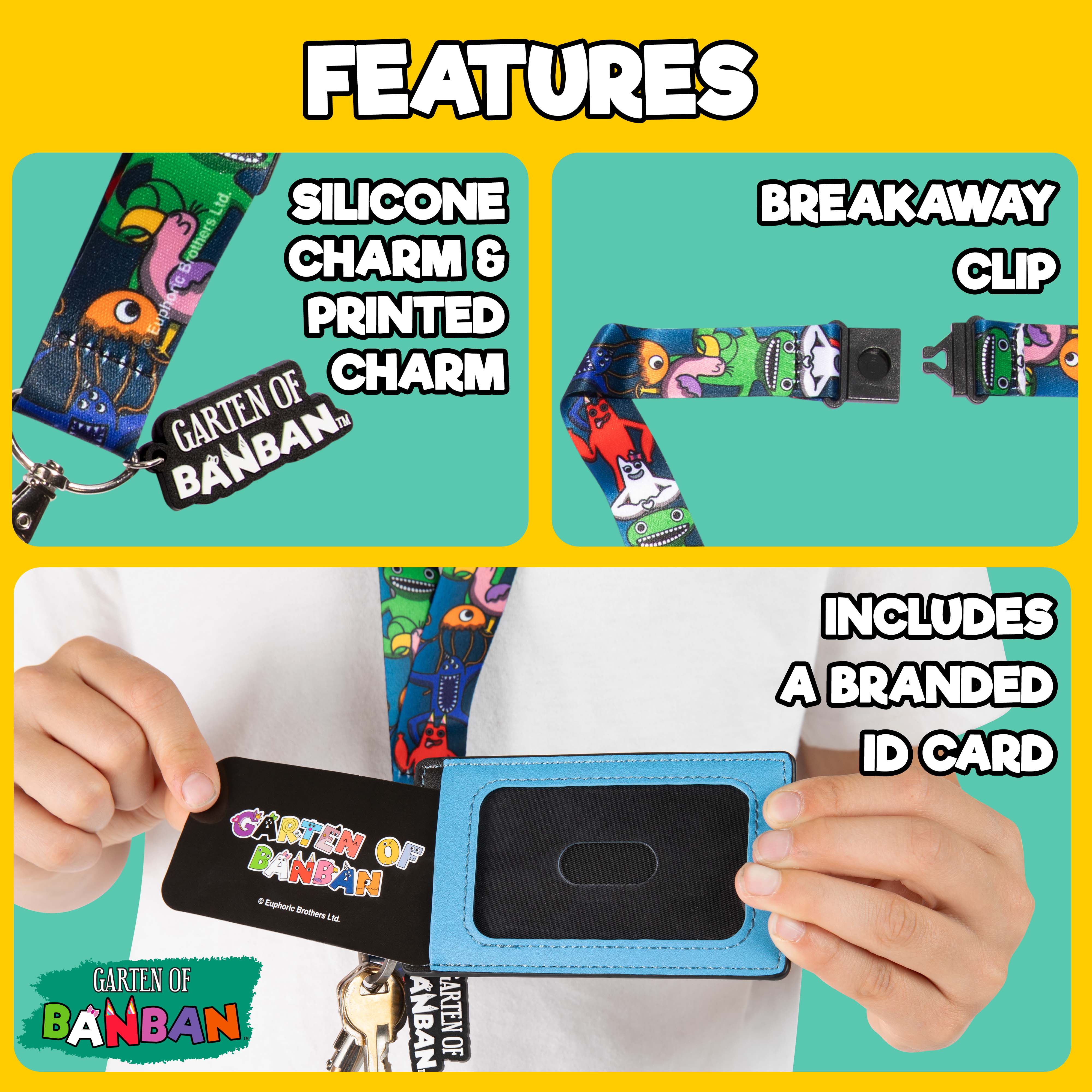 GARTEN OF BANBAN – Lanyard with Silicone Charm & ID Badge Holder | Breakaway Clip | Student ID Holder | Officially Licensed - Image 3