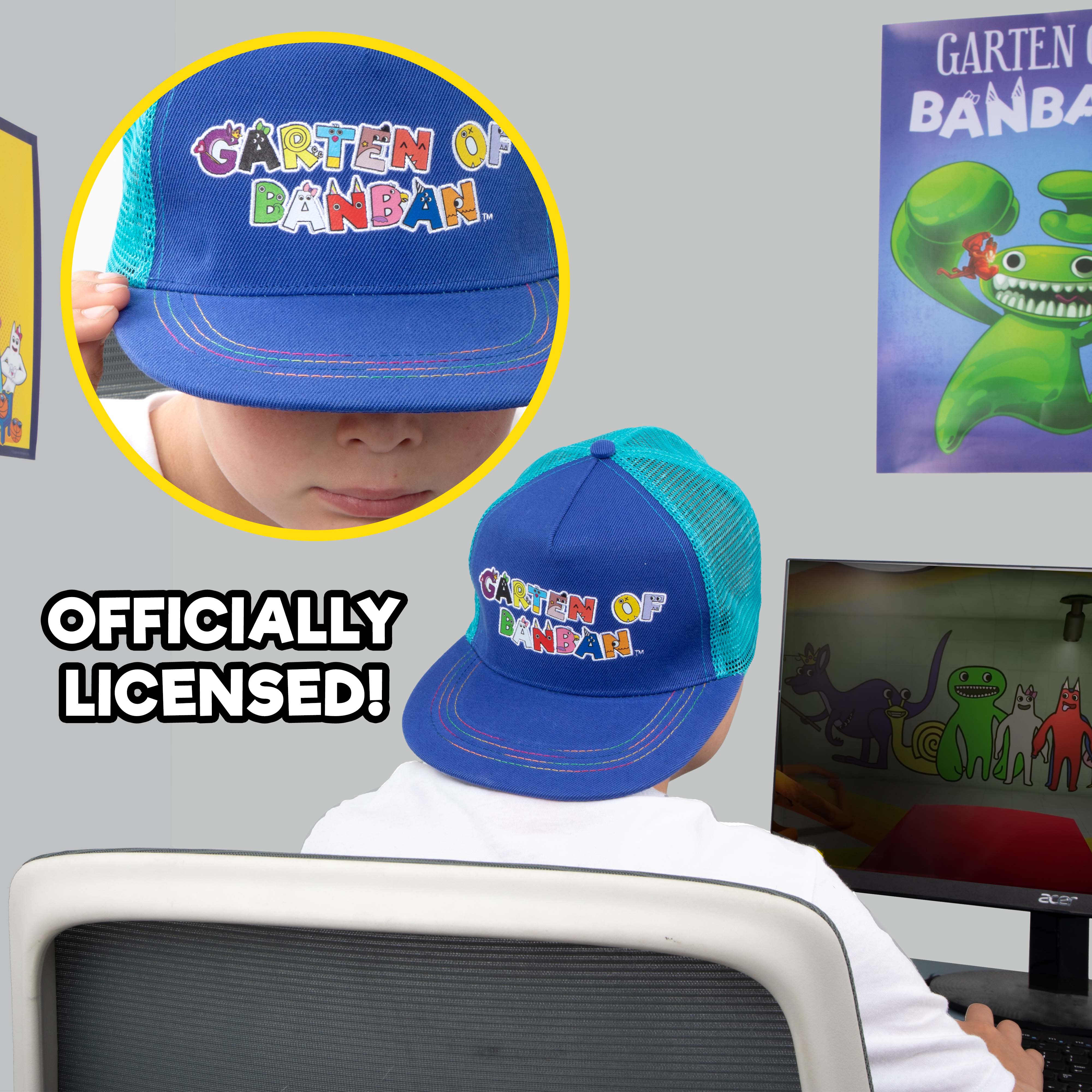 GARTEN OF BANBAN - Letter Logo Brimmed Cap (Adjustable Hat w/ Embroidery & Mesh Back) - Image 3