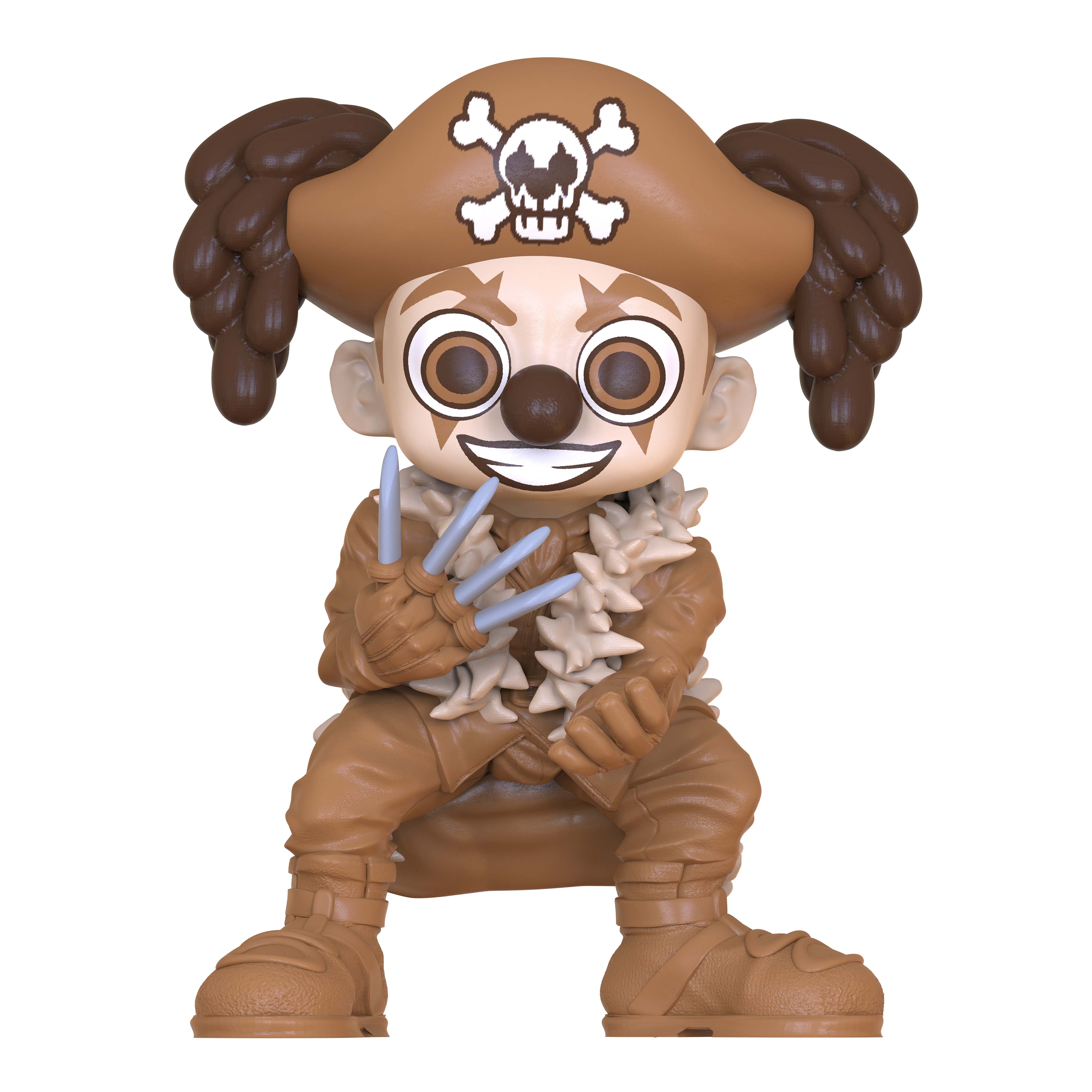 ONE PIECE - Pirates & Marines Sepia Minifigure 5-Pack (2.5" Tall, Series 1) - Image 5