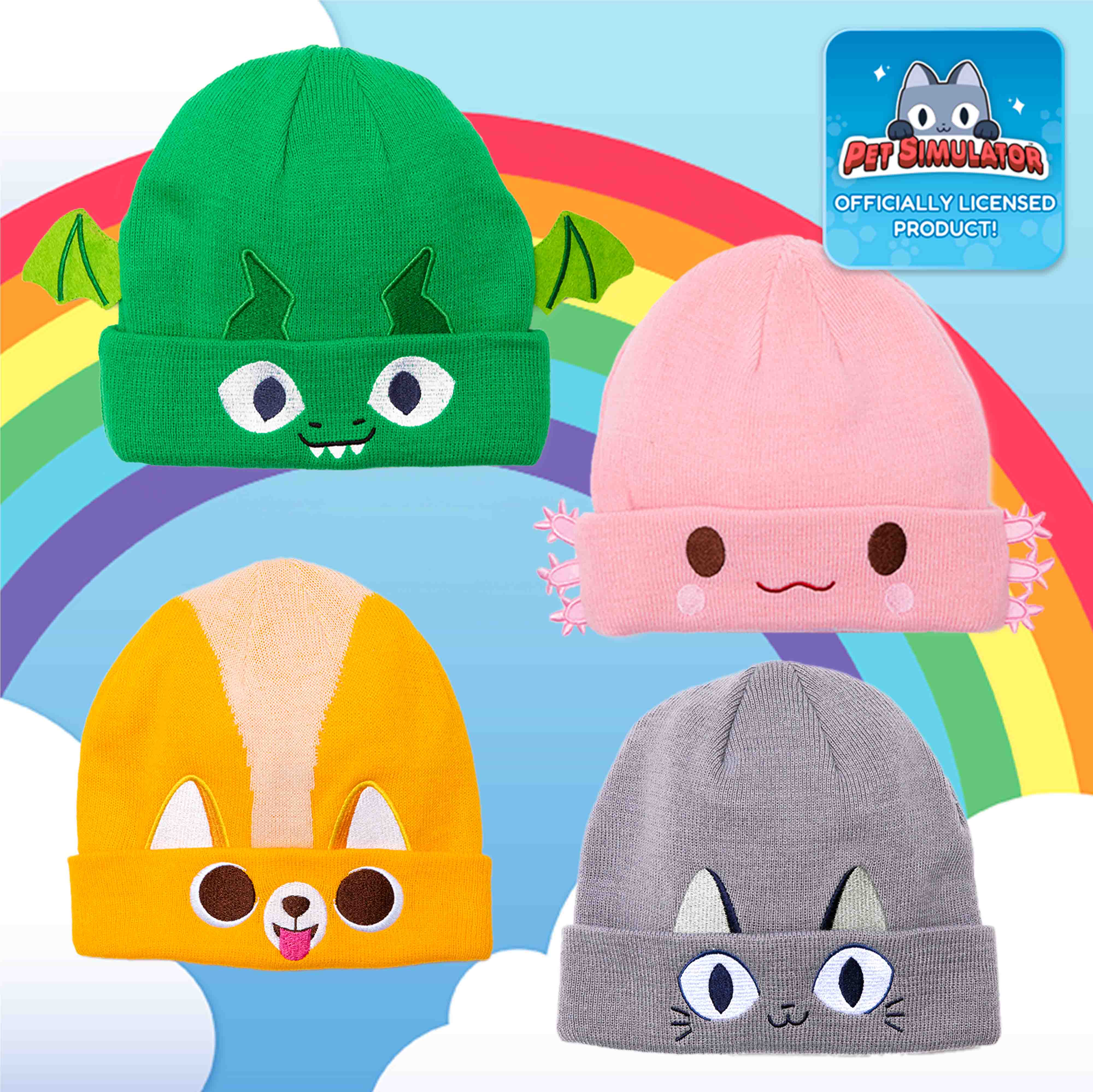 PET SIMULATOR - Axolotl Embroidered Knit Beanie (Unisex) [Includes DLC] - Image 7