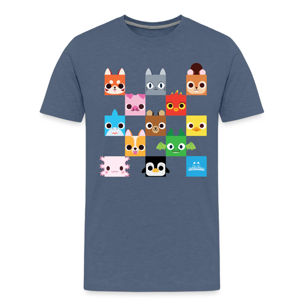 PET SIMULATOR - Checkered Faces T-Shirt (Youth) - Image 5