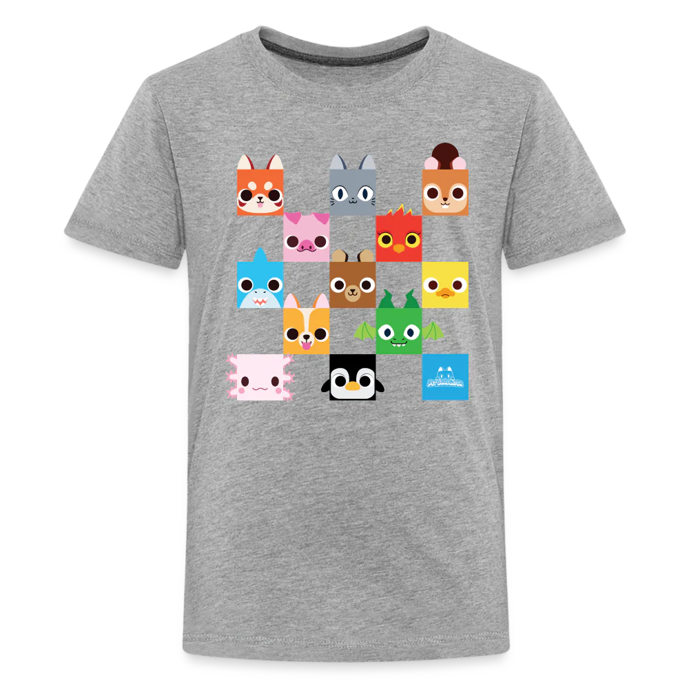 PET SIMULATOR - Checkered Faces T-Shirt (Youth) - Image 9