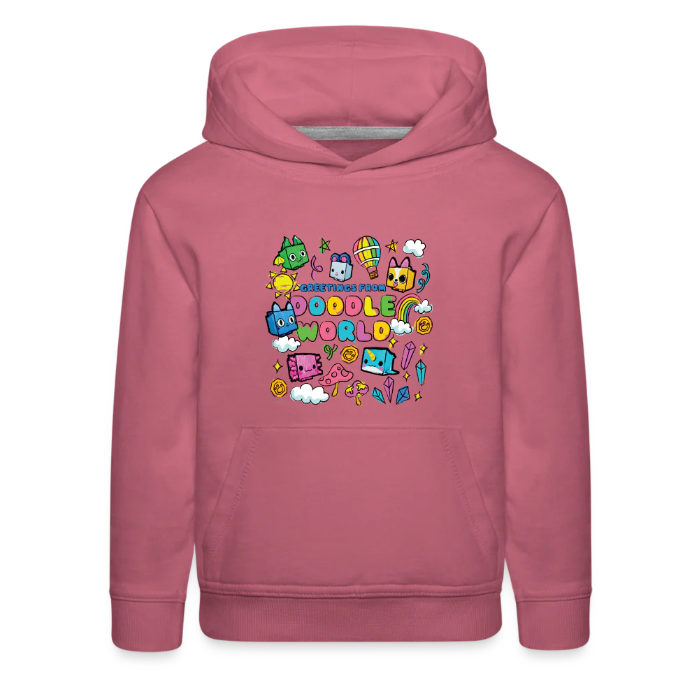 PET SIMULATOR - Doodle World Greetings Hoodie (Youth) - Image 3