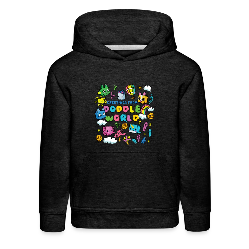 PET SIMULATOR - Doodle World Greetings Hoodie (Youth) - Image 5