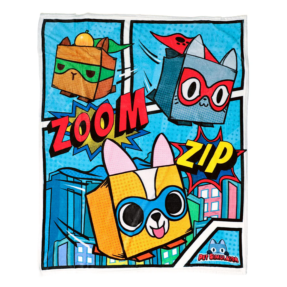 PET SIMULATOR - Fleece Blankets Complete Set (Three 50 x 60" Blankets, Series 1) - Image 5