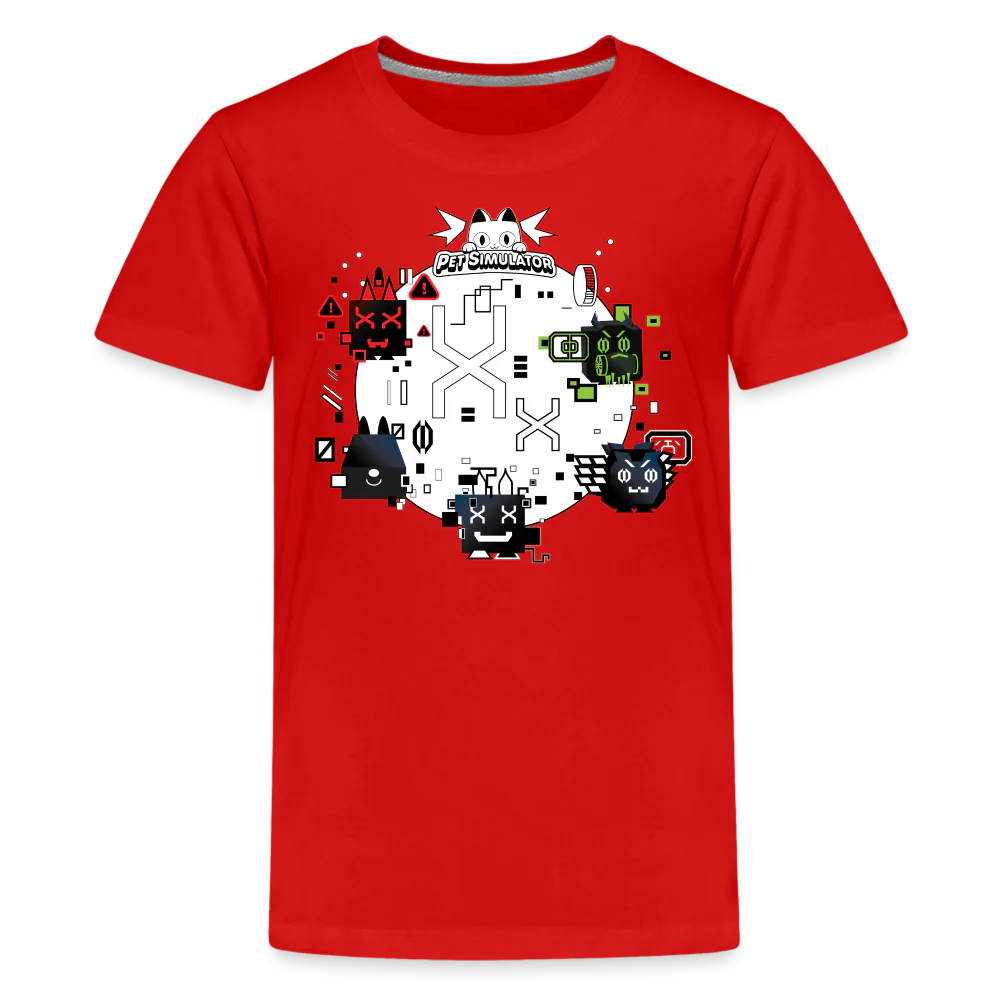 PET SIMULATOR - Hacked Pets T-Shirt (Youth) - Image 11