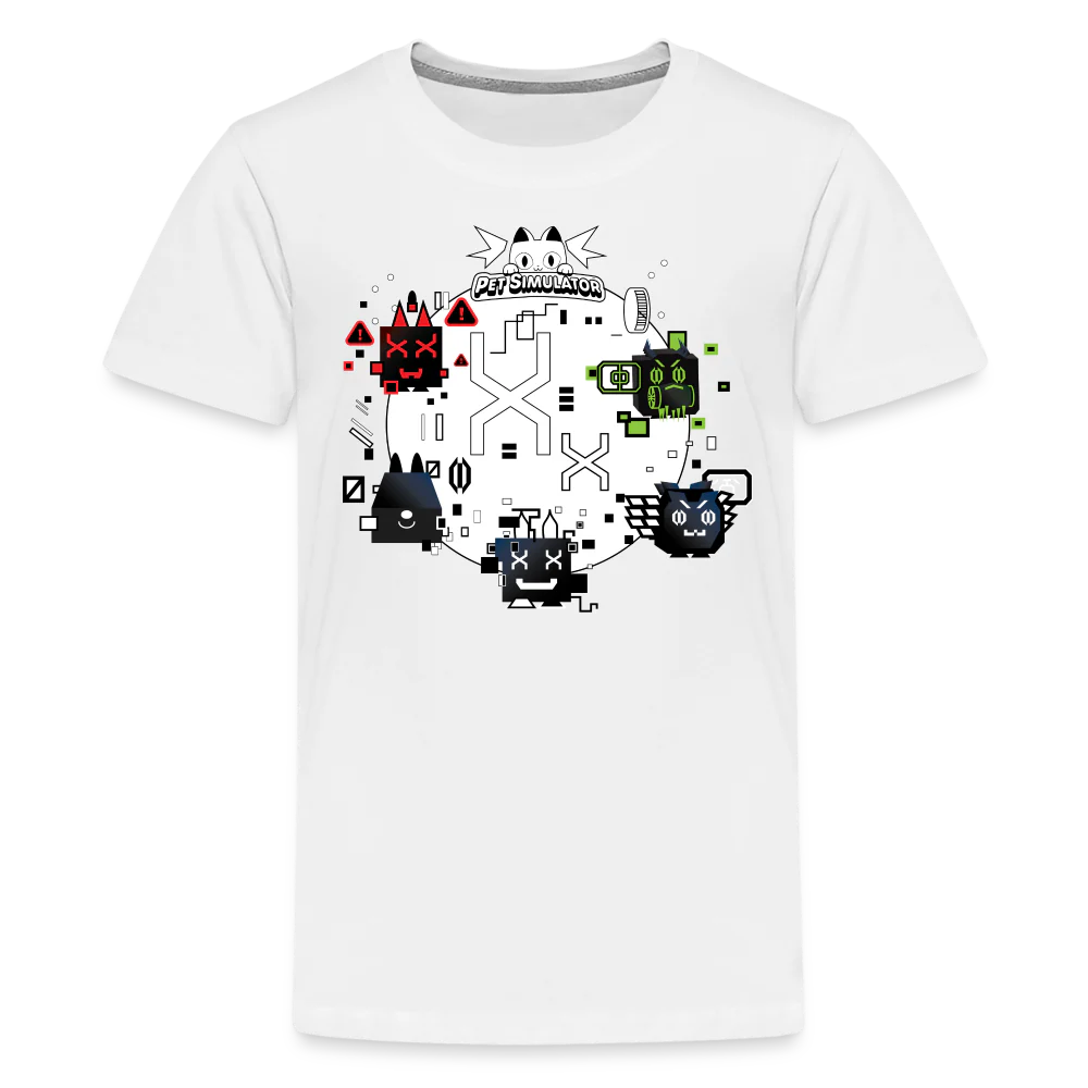 PET SIMULATOR - Hacked Pets T-Shirt (Youth) - Image 12