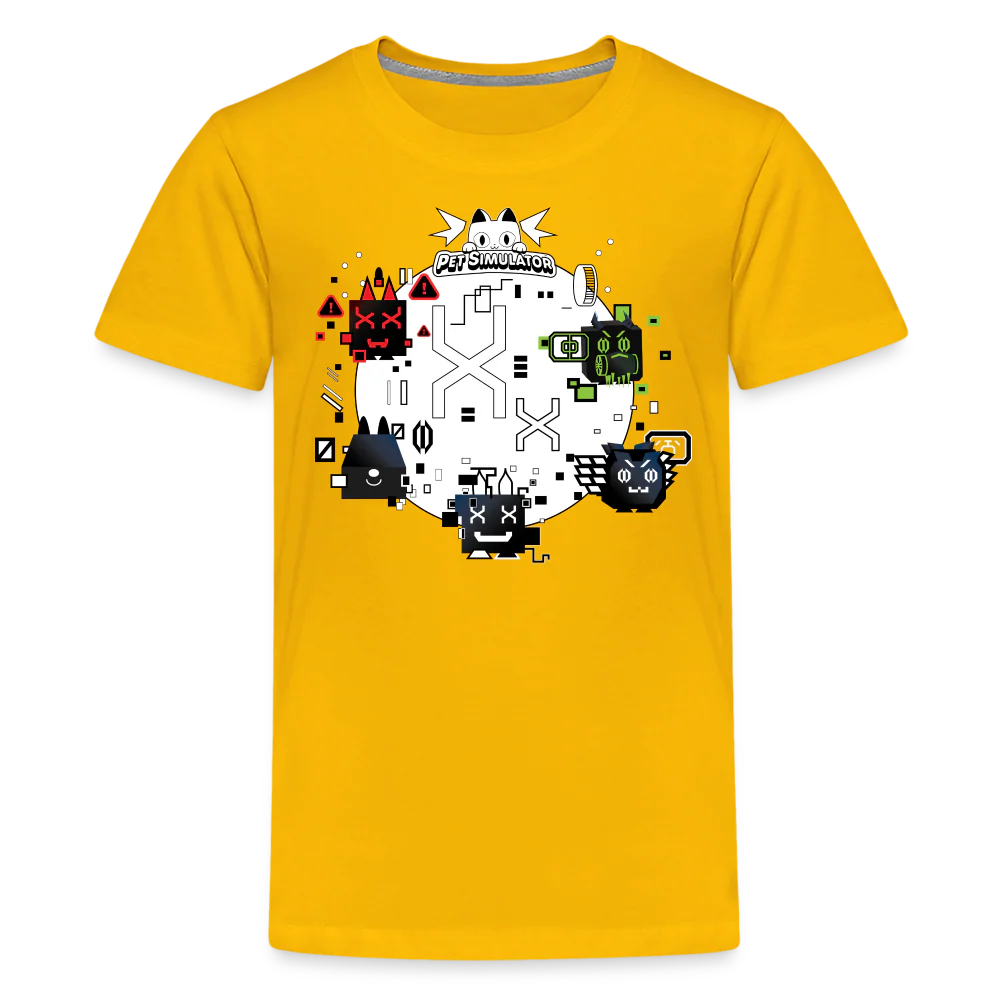 PET SIMULATOR - Hacked Pets T-Shirt (Youth) - Image 13