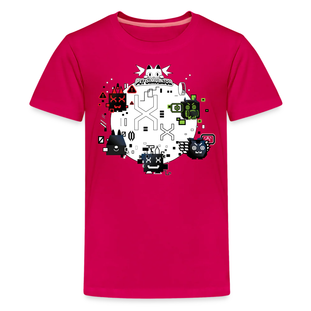 PET SIMULATOR - Hacked Pets T-Shirt (Youth) - Image 3