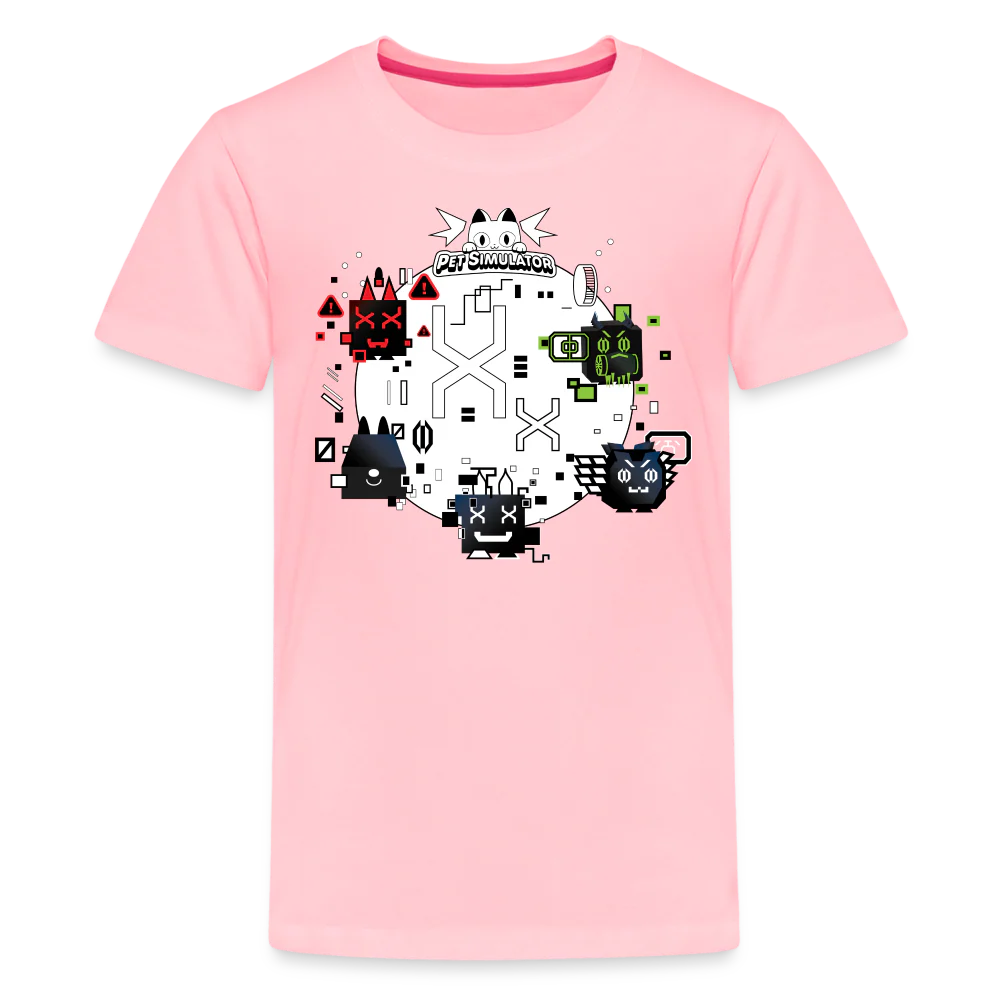 PET SIMULATOR - Hacked Pets T-Shirt (Youth) - Image 5