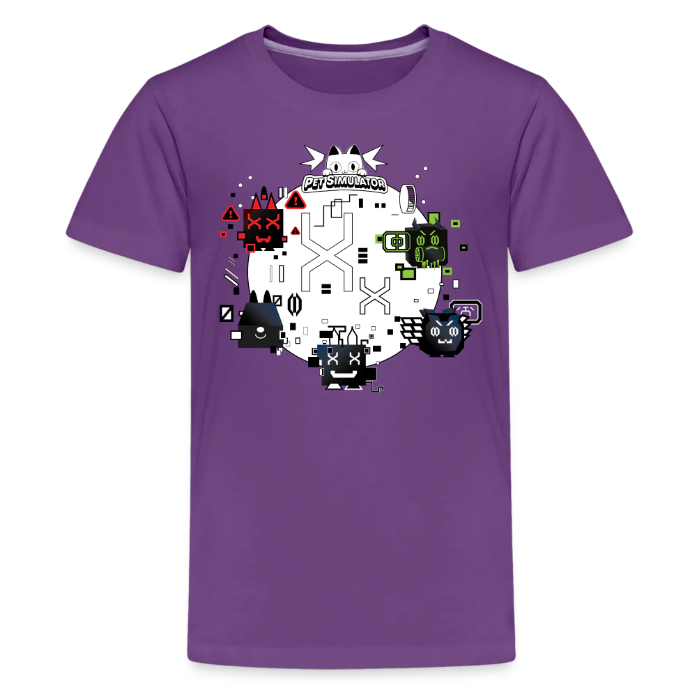 PET SIMULATOR - Hacked Pets T-Shirt (Youth) - Image 6