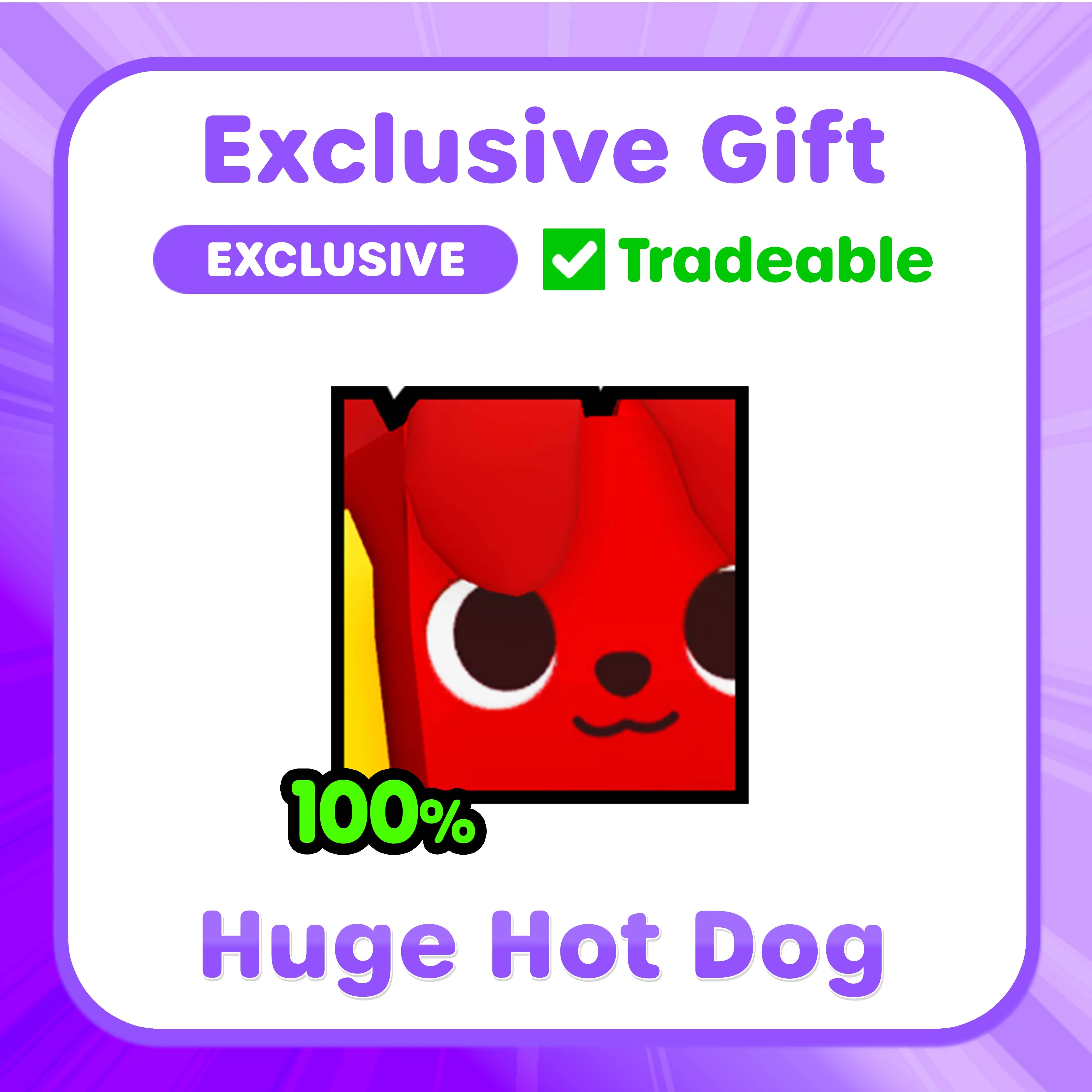 PET SIMULATOR - Hot Dog HUGE Pet Plush (8.5" Tall, Series 1) [Includes DLC] - Image 4